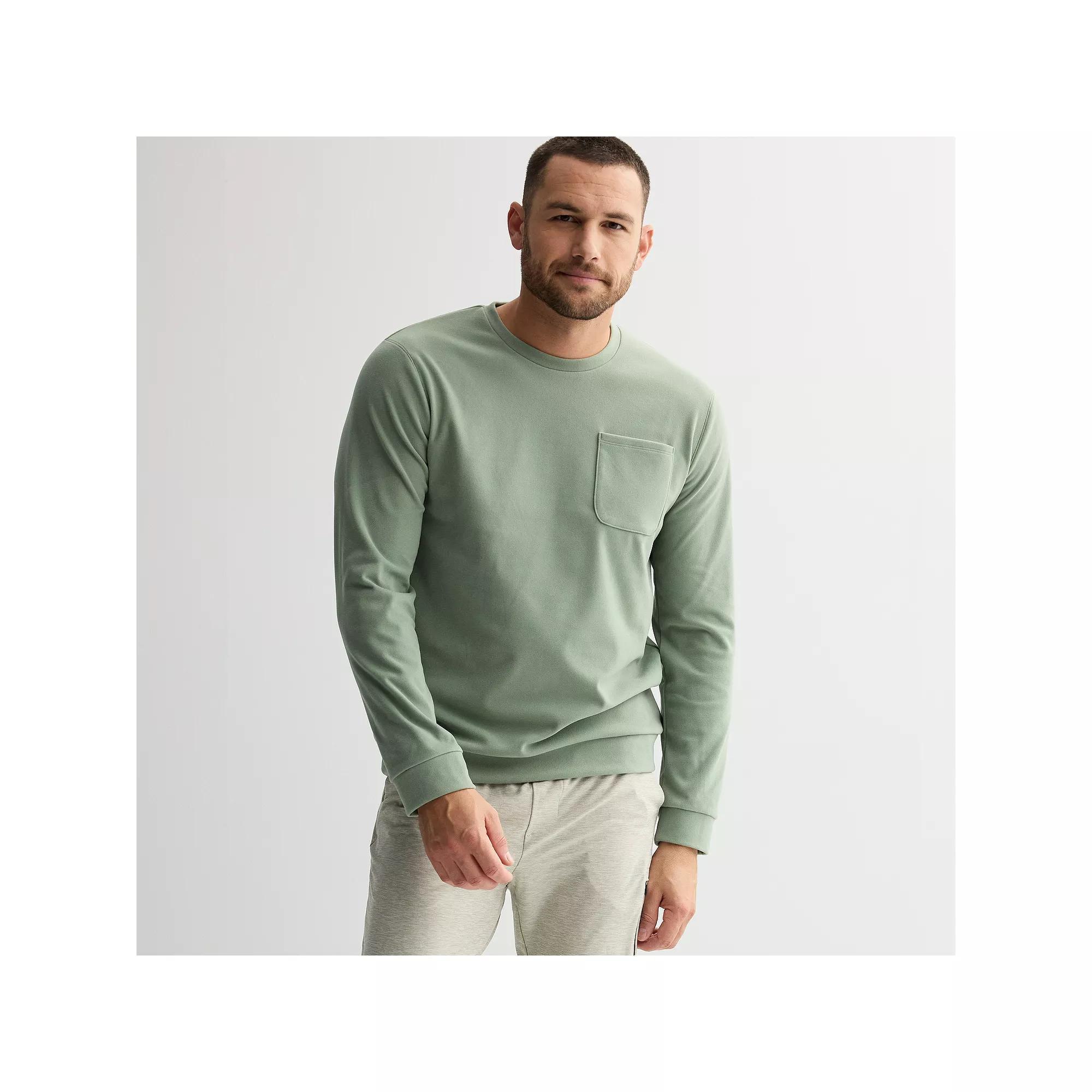 Mens FLX Creamy Fleece Crewneck Pocket Sweatshirt Product Image