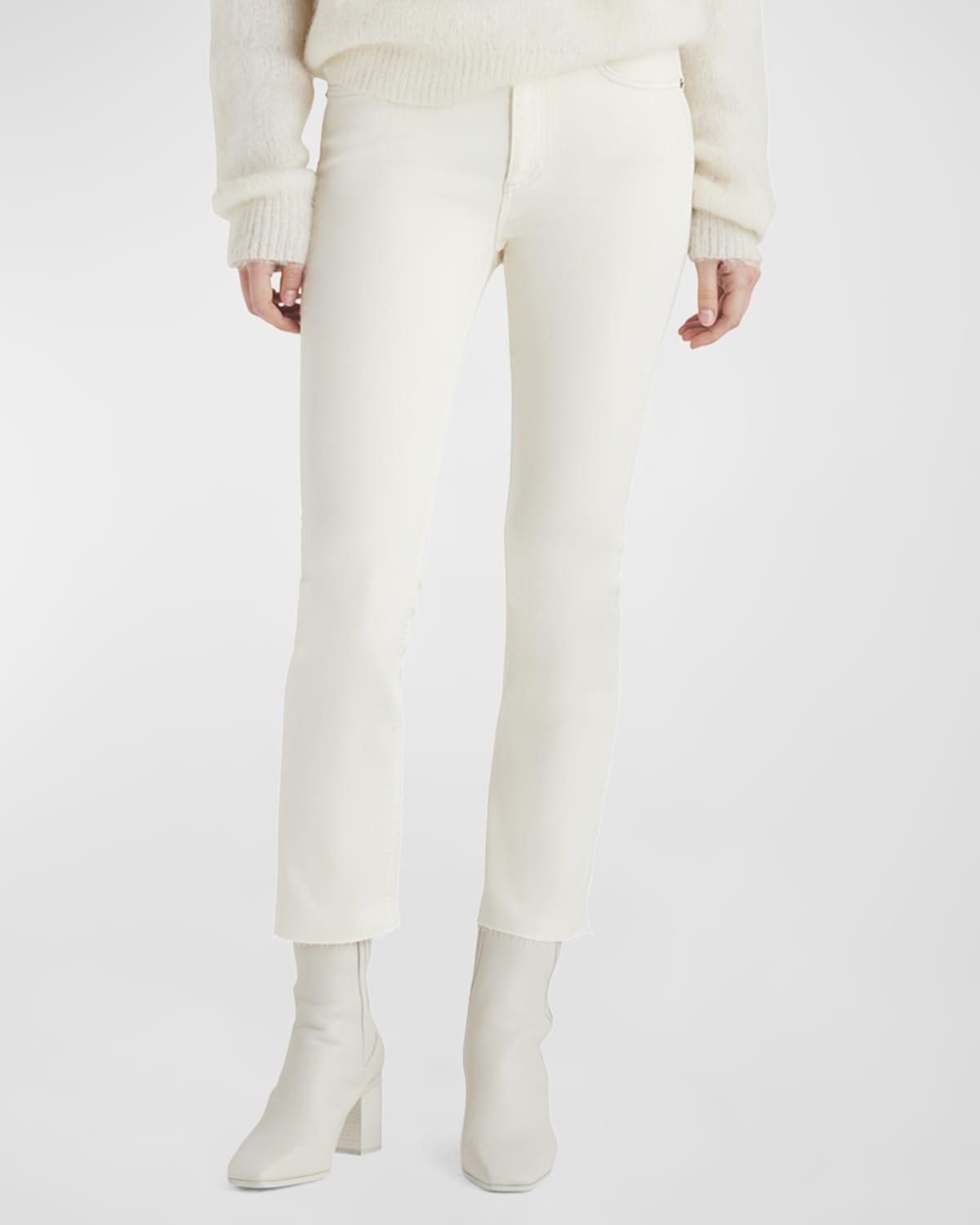 rag & bone Peyton High Rise Ankle Bootcut Jeans in Ecru Product Image