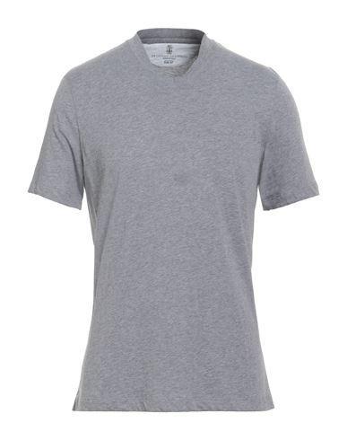 BRUNELLO CUCINELLI Man T-shirt Grey Size Xl Cotton Product Image