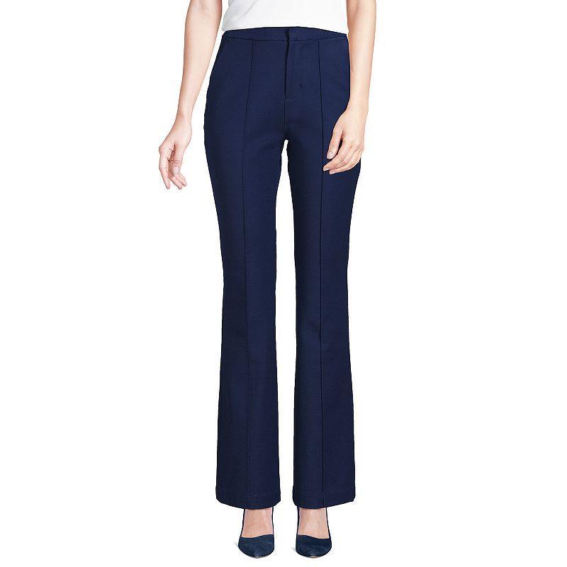 Women's Lands' End High-Rise Stretchy Bootcut Pants, Size: 6, Deep  Blue Product Image