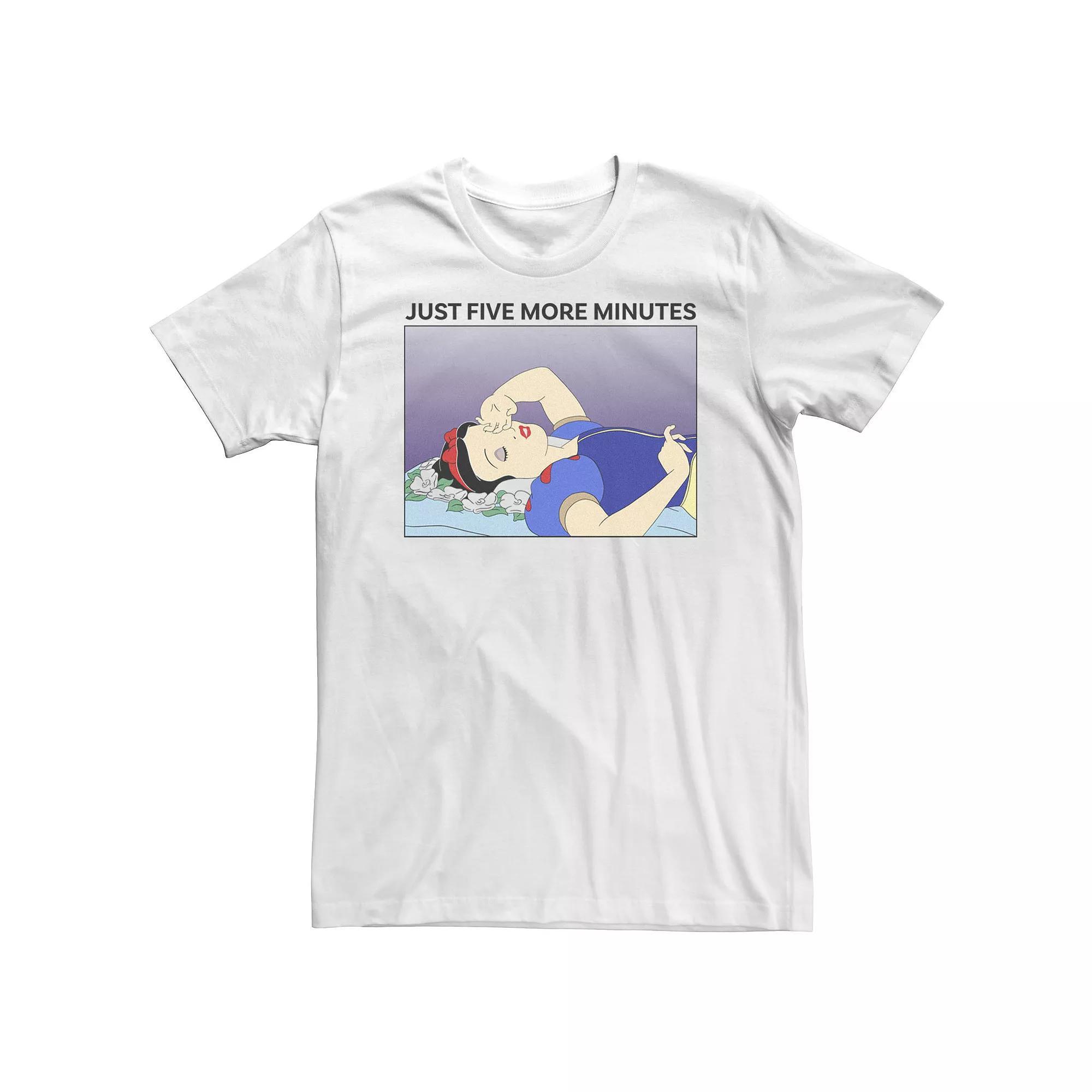 Big & Tall Disney Snow White Just Five More Minutes Tee, Men's, Size: 5XL Product Image