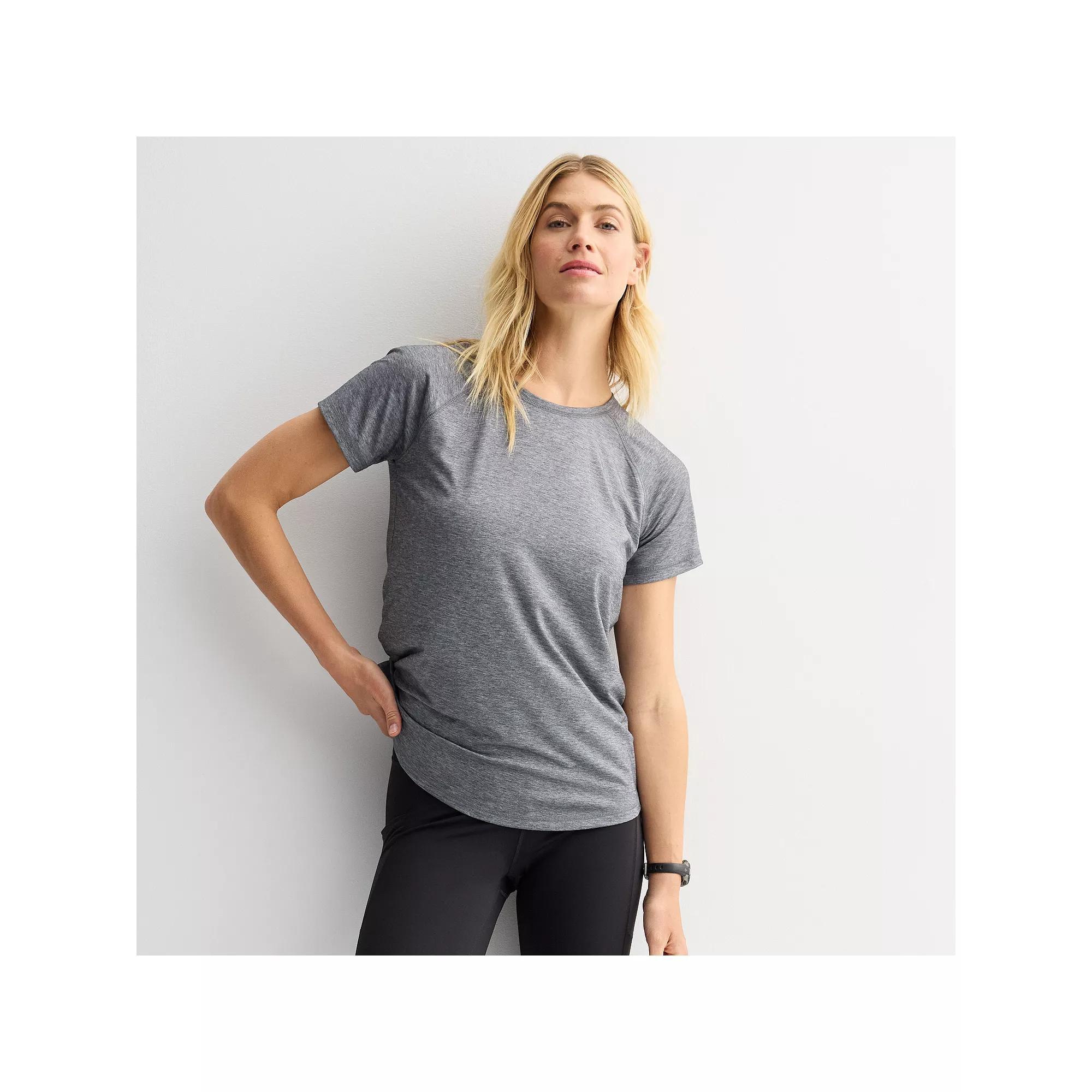 Women's Tek Gear® Core Raglan Tee, Size: XL, Smoky Grey Product Image