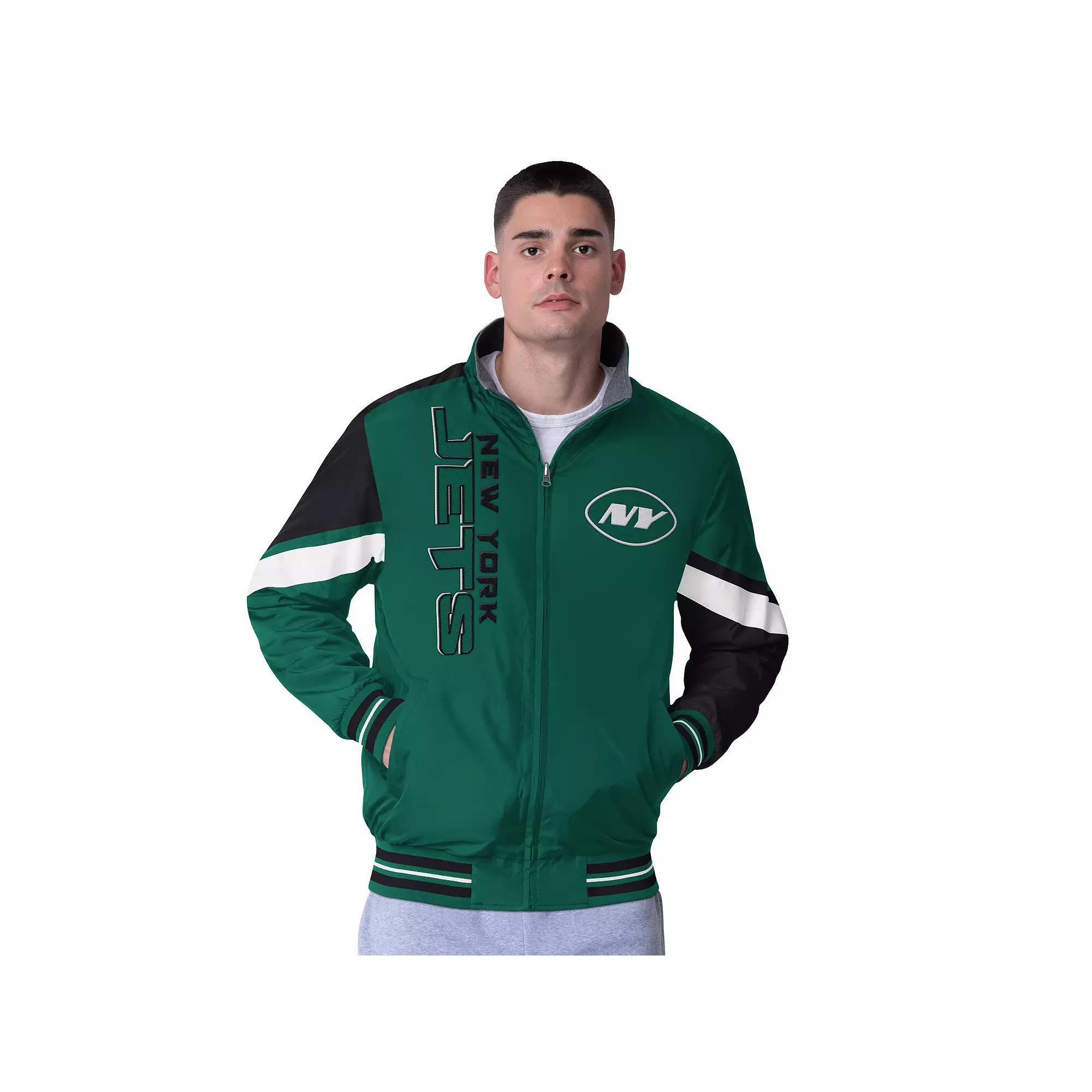 Men's G-III Extreme Green New York Jets Strong Arm Reversible Full-Zip Jacket, Size: XL Product Image
