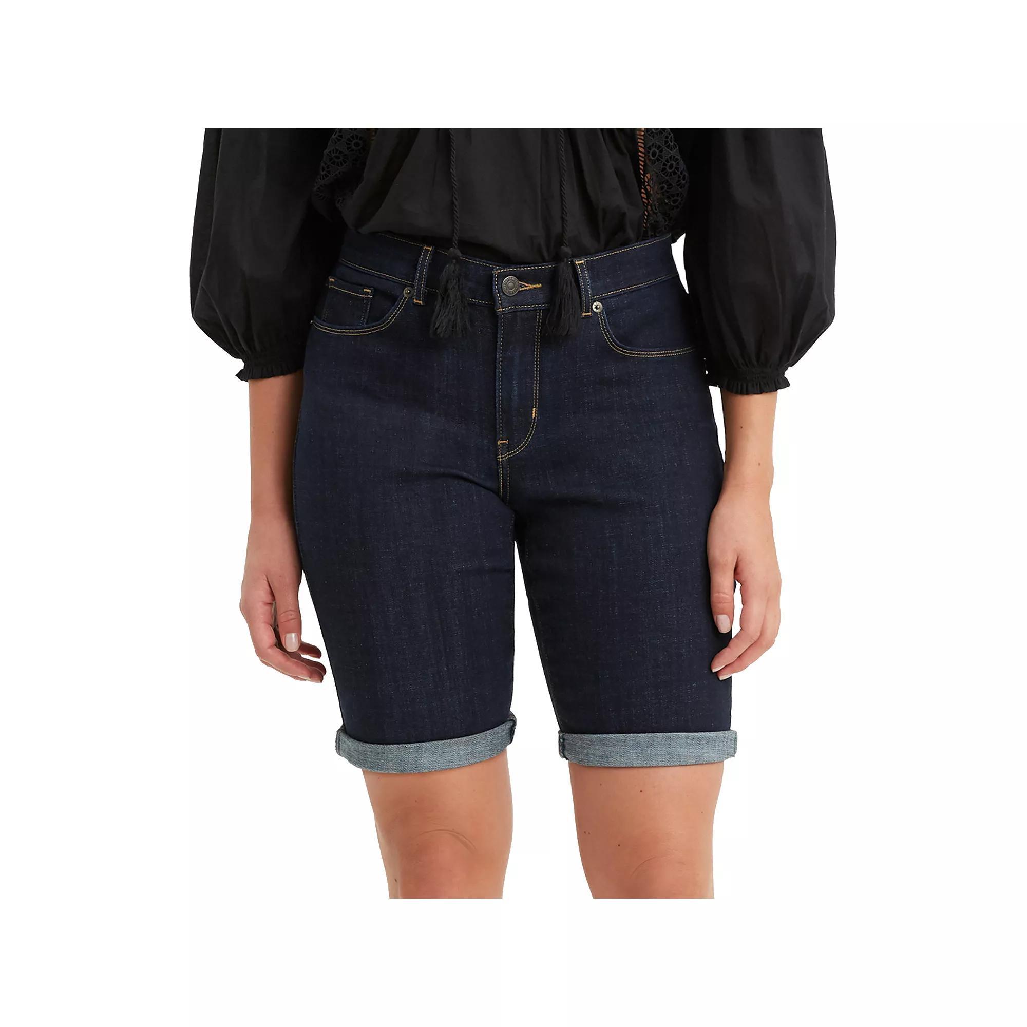 Women's Levi's® Bermuda Jean Shorts, Size: 24(US 00)Medium, Royal Rinse Product Image