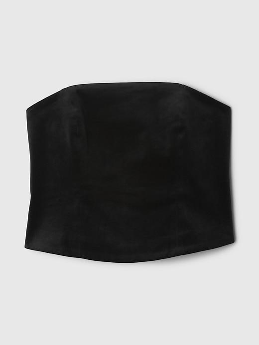 Velvet Cropped Tube Top Product Image