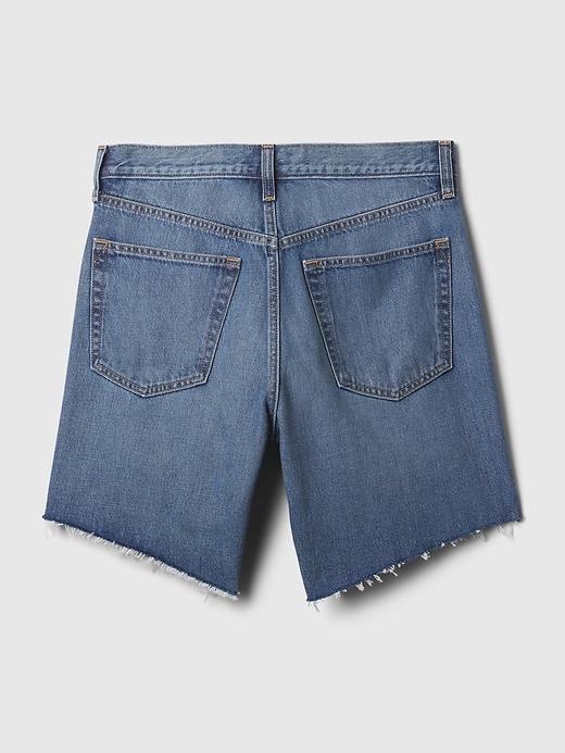 8" Mid Rise '90s Loose Denim Bermuda Shorts Product Image