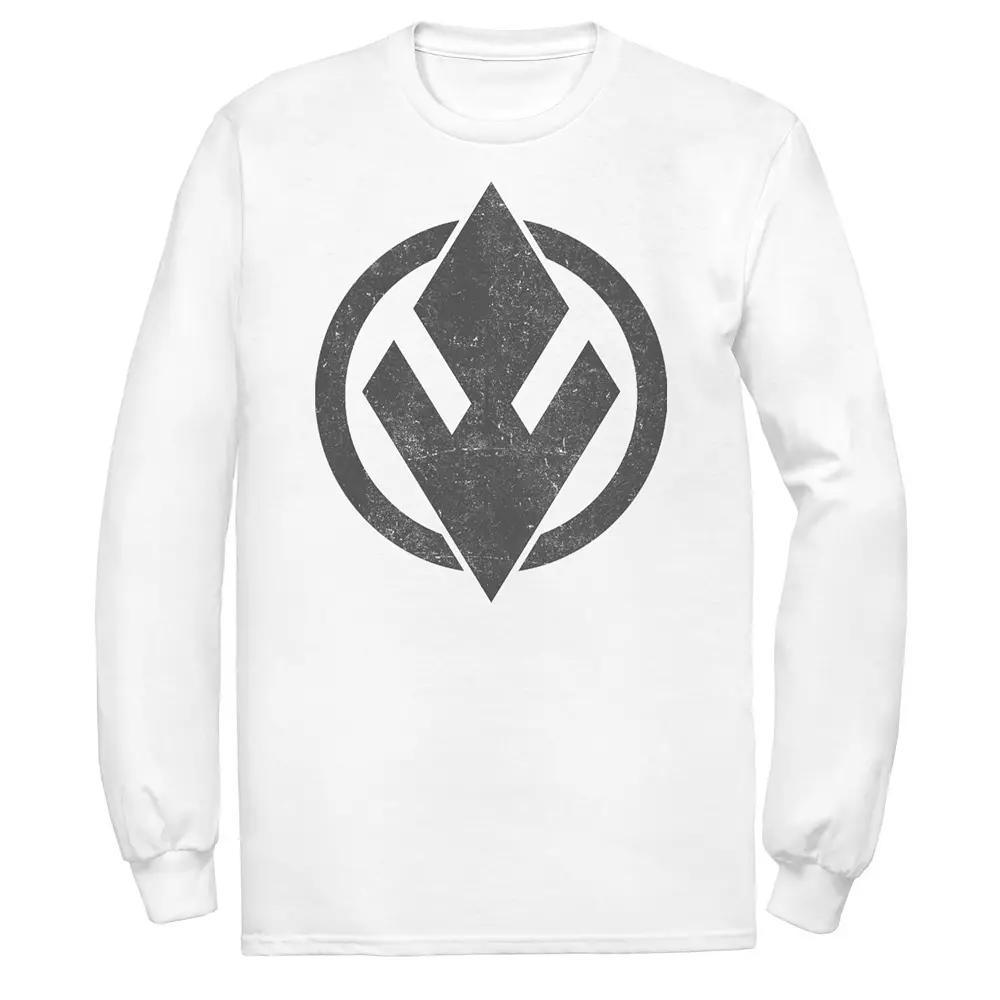 Men's Star Wars The Rise of Skywalker Sith Trooper Logo Long Sleeve Graphic Tee, Size: XXL, White Product Image