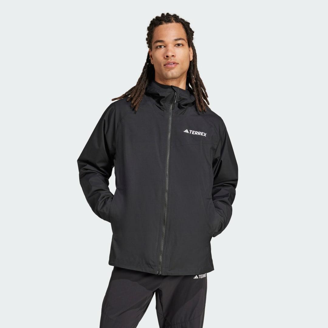 adidas Terrex Multi 2L RAIN.RDY Jacket Black XS Mens Product Image