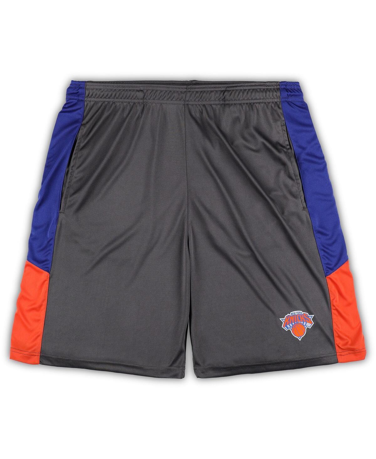 Men's Fanatics Branded Gray New York Knicks Big & Tall Shorts, Size: 2XLT, Grey Product Image