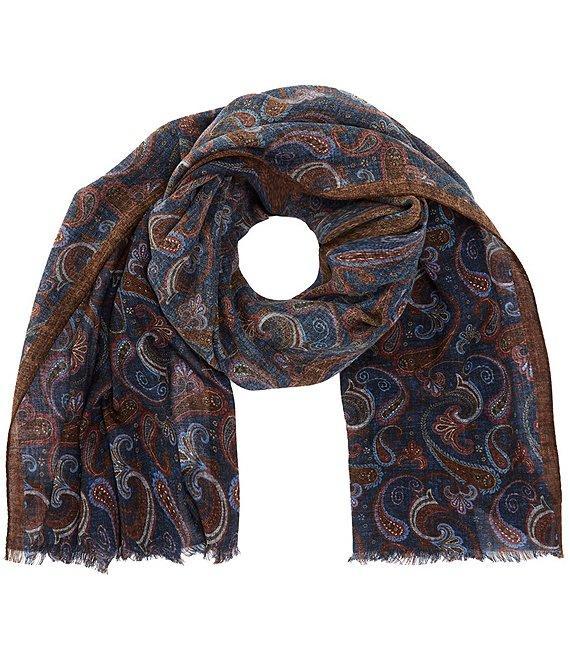 Cremieux Open Paisley Silk Neck Scarf Product Image