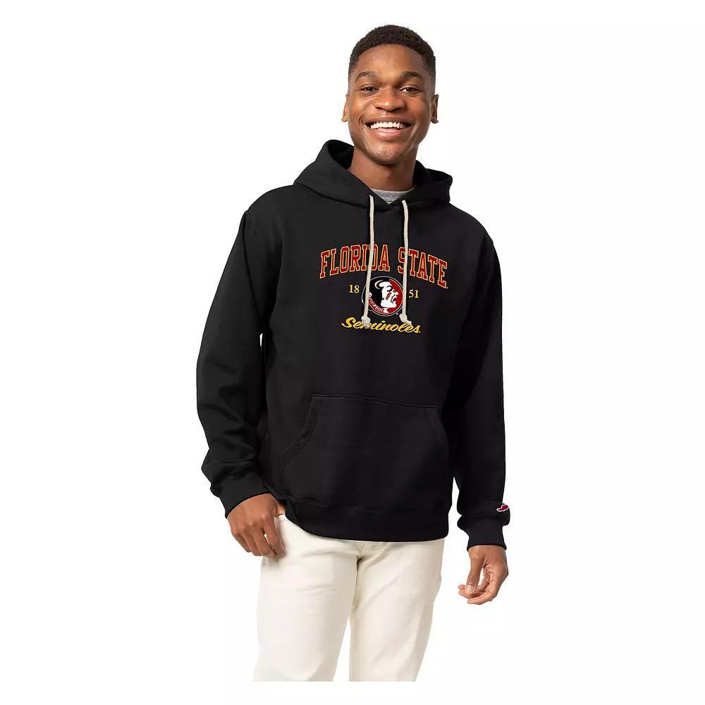 Men's League Collegiate Wear Black Florida State Seminoles Arch Script Essential Fleece 2.0 Pullover Hoodie, Size: XL Product Image