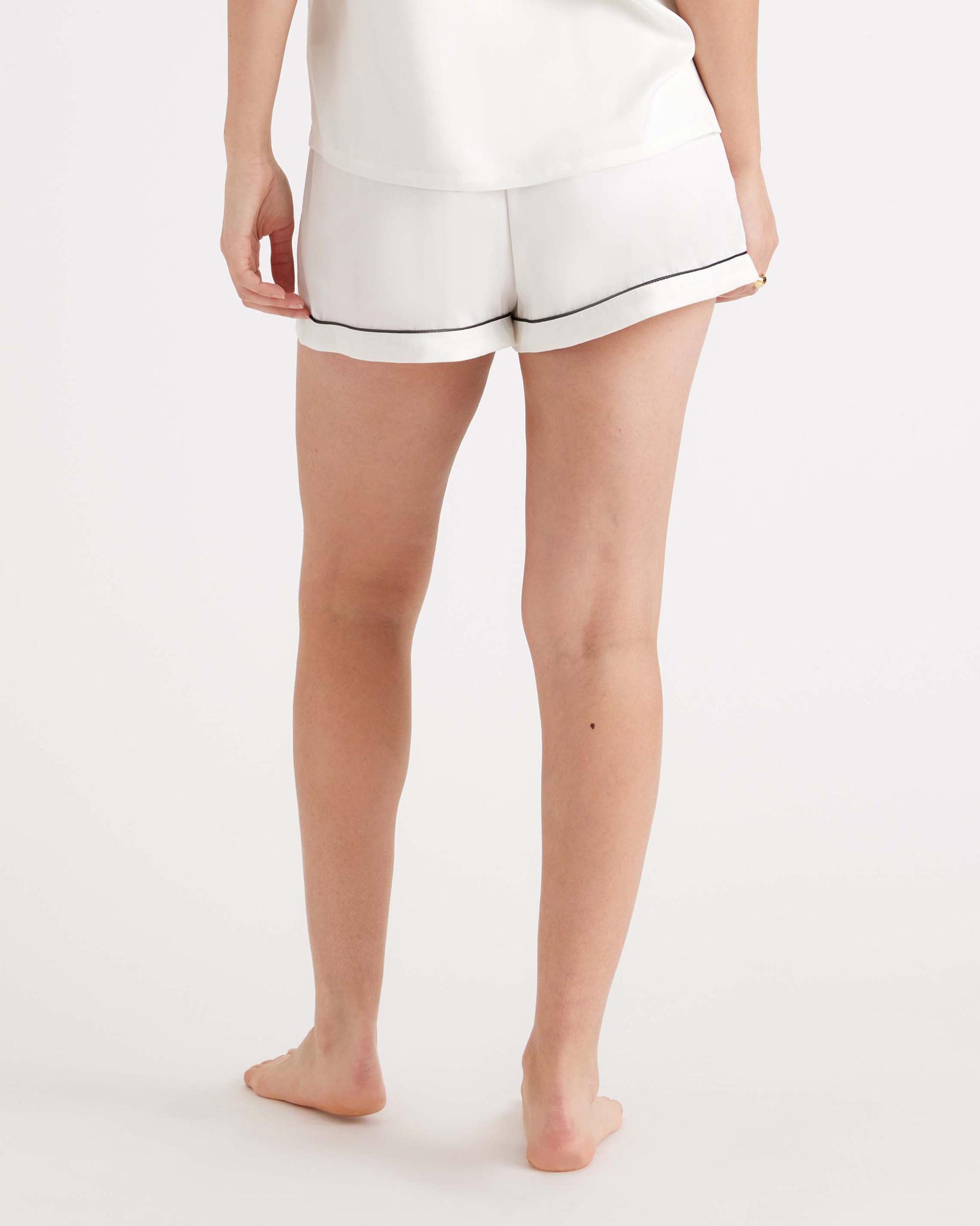Quince | Women's Pajama Short with Piping Size XL, Silk Product Image