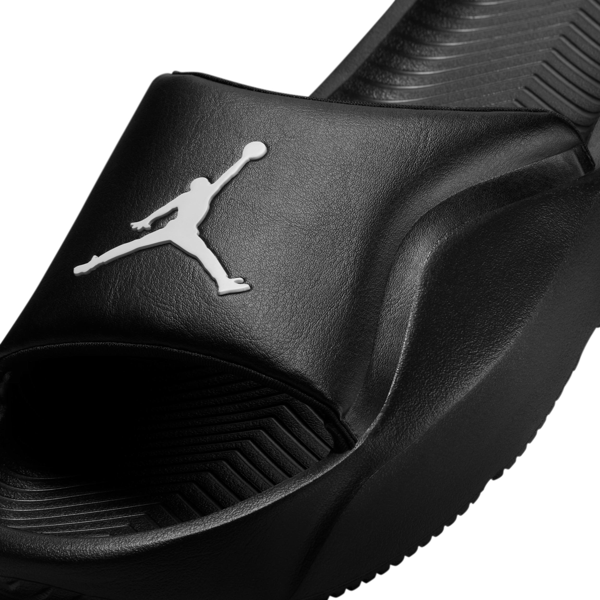 Jordan Men's Franchise Slide Sandals in Black/Black Size 14 Leather Product Image