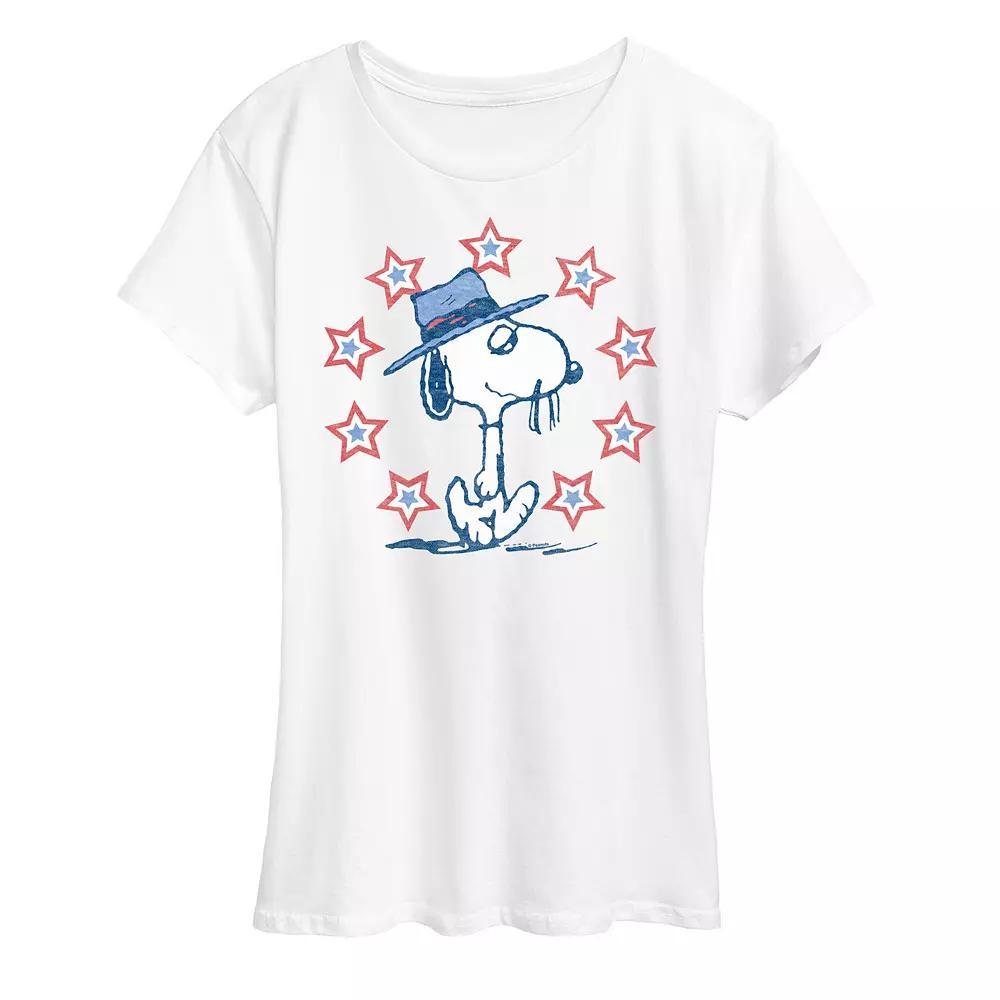 Womens Peanuts Spike Americana Graphic Tee Product Image