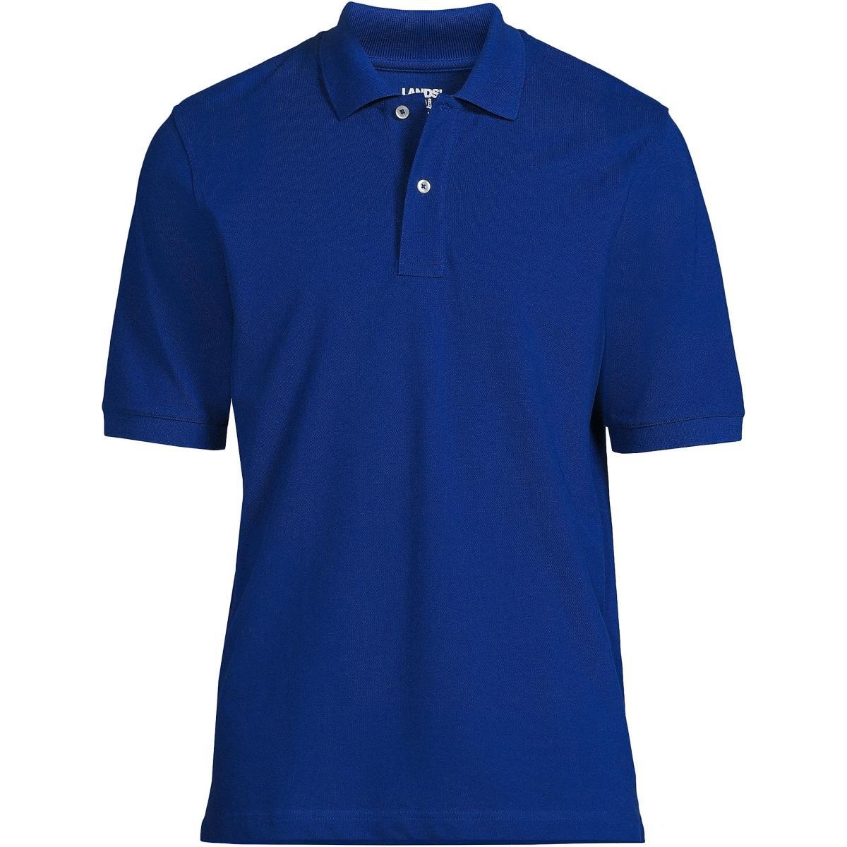 Big & Tall Lands' End Short Sleeve Comfort-First Mesh Polo Shirt, Men's, Size: XXL Tall, White Product Image