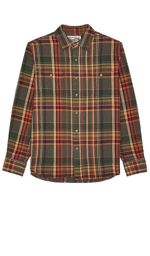 Plaid Cotton Flannel Shirt Product Image