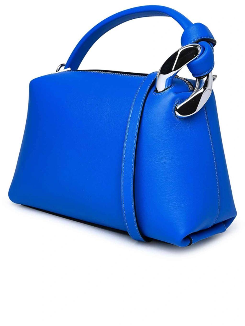 JW ANDERSON Logo Plaque Top Handle Bag In Blue Product Image