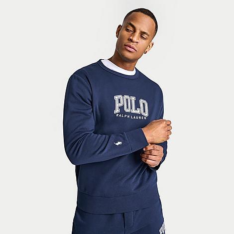 Mens Logo-Embroidered Crewneck Sweatshirt Product Image