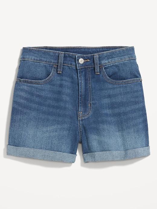 High-Waisted Wow Jean Shorts -- 3-inch inseam Product Image