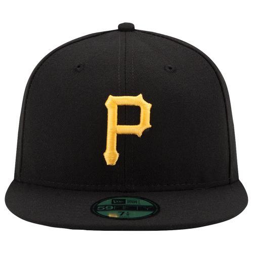 Men's New Era Black Pittsburgh Pirates Game Authentic Collection On-Field 59FIFTY Fitted Hat, Size: 7 1/8 Product Image