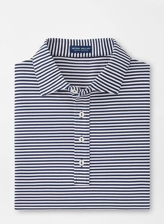 Peter Millar Mens Mood Performance Mesh Polo | Color: Navy | Size: L Product Image