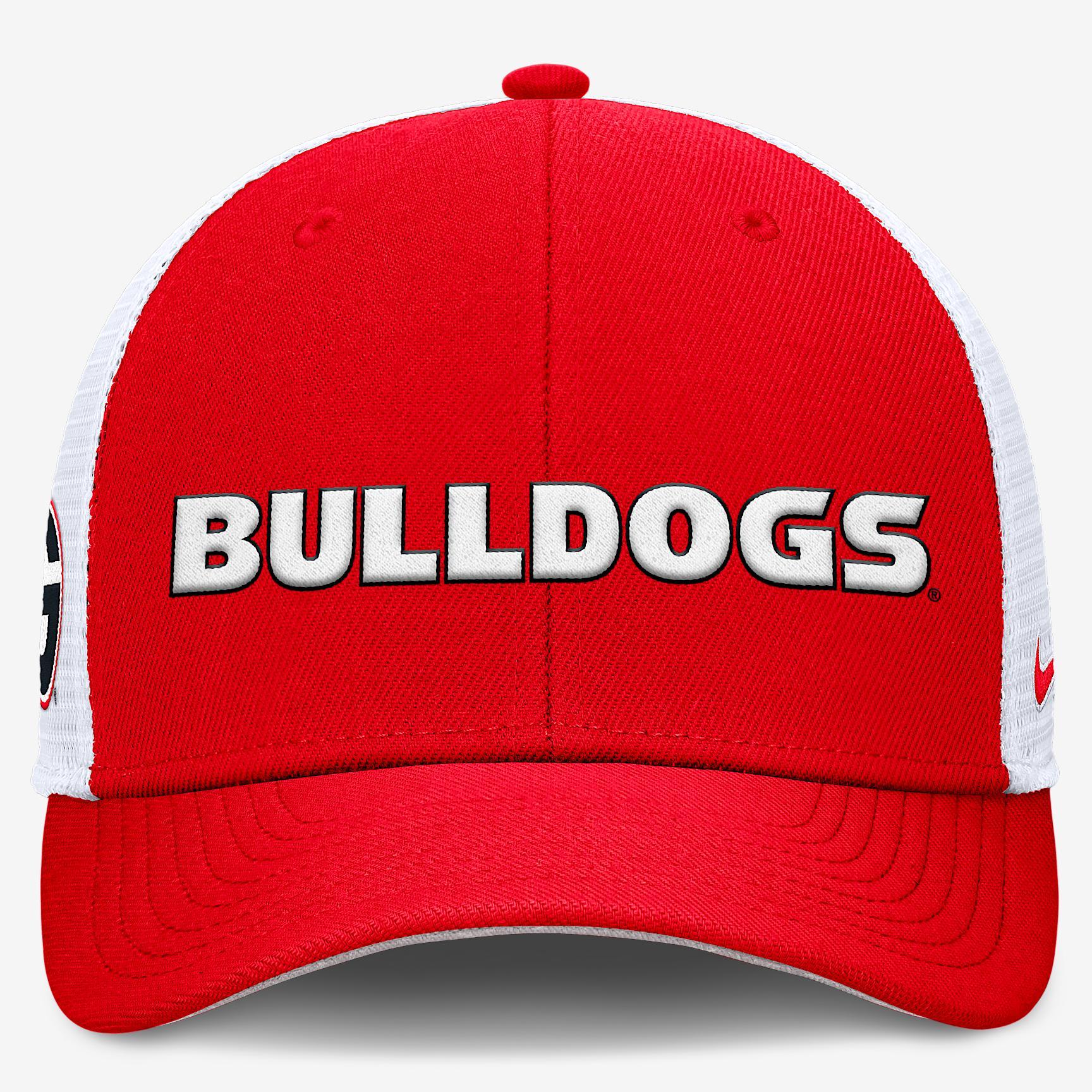 Georgia Bulldogs Dugout Coaches Rise Men's Nike Dri-FIT College Trucker Adjustable Hat Product Image