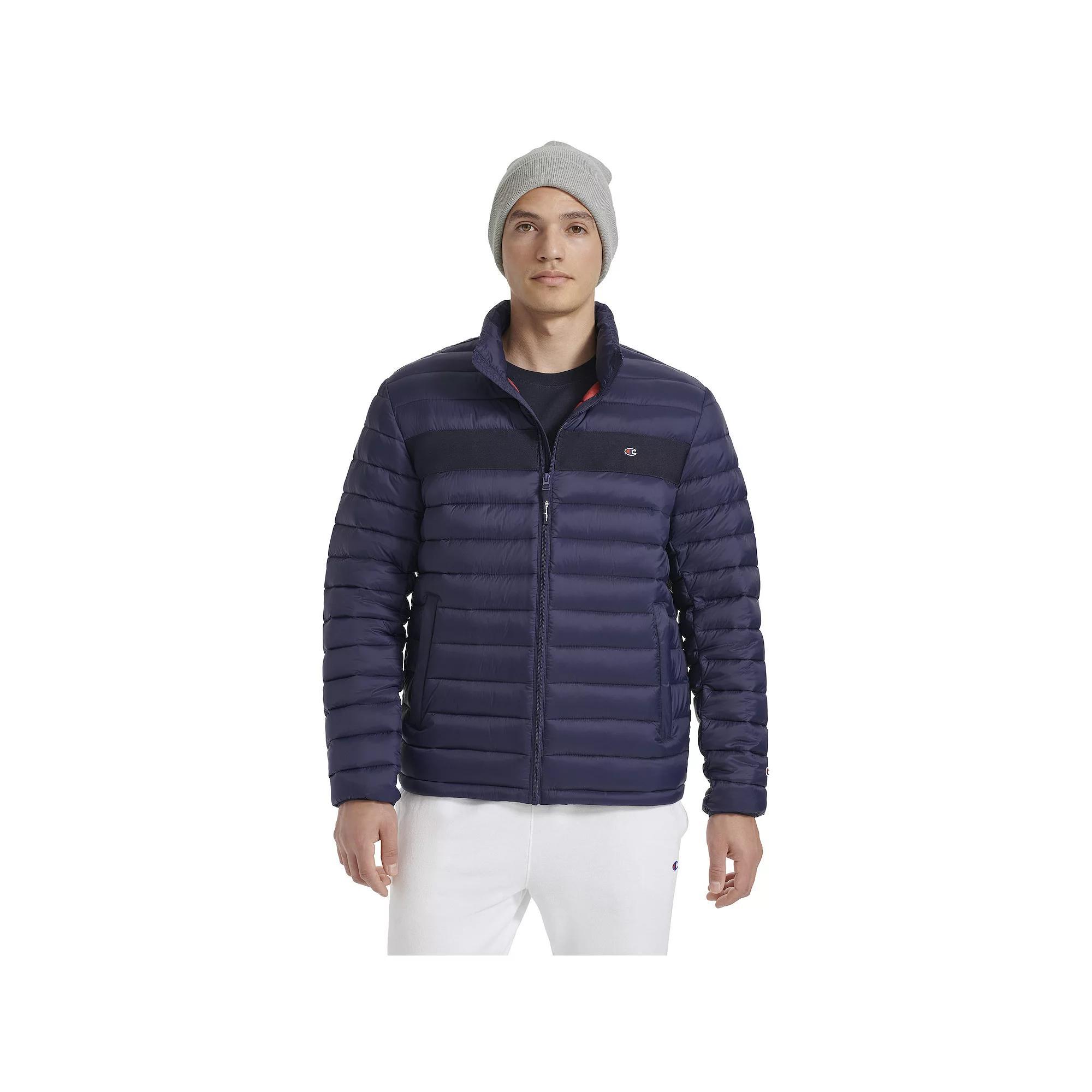 Men's Champion Lightweight Packable Puffer Jacket, Size: XXL, Blue Product Image