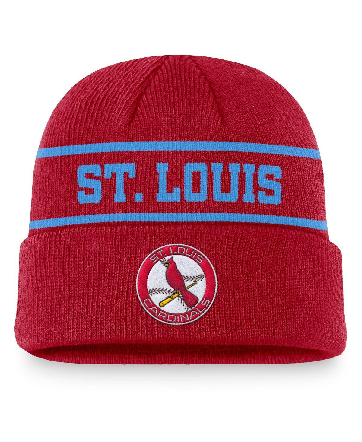 Men's Nike Red St. Louis Cardinals Cooperstown Collection Rewind Terra Cuffed Knit Hat Product Image