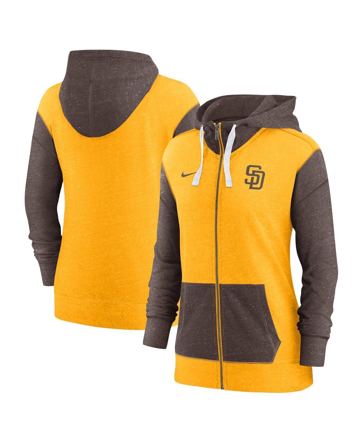 Women's Nike Gold Milwaukee Brewers Full-Zip Hoodie, Size: Medium Product Image