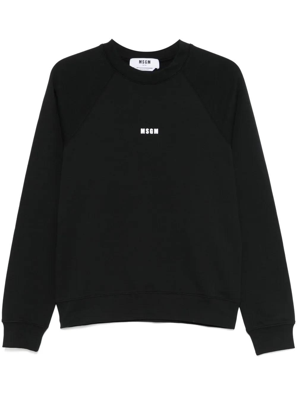 MSGM Woman Sweatshirt Black Size M Cotton Product Image