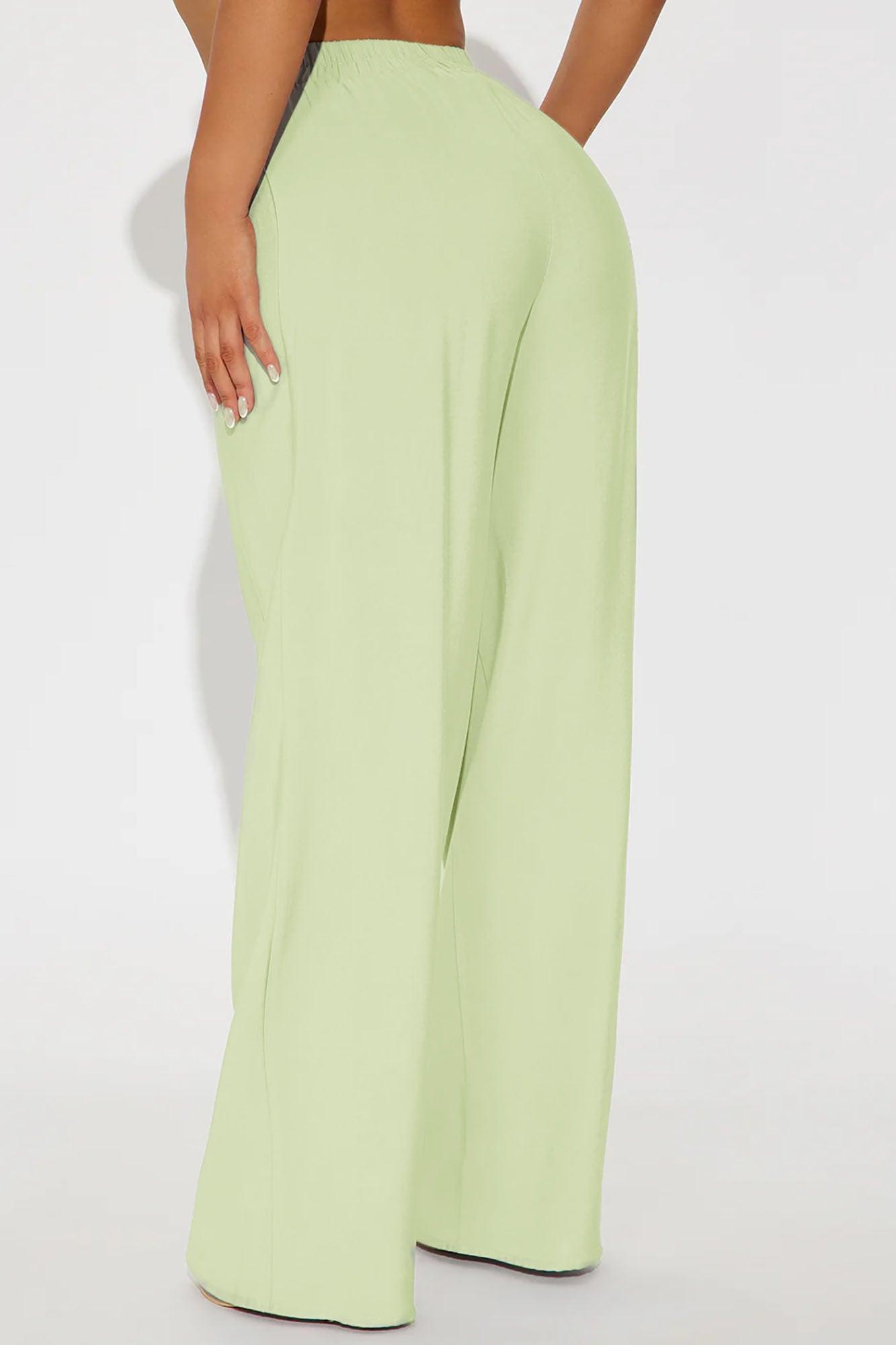 Got Carried Away Trouser - Lime Product Image