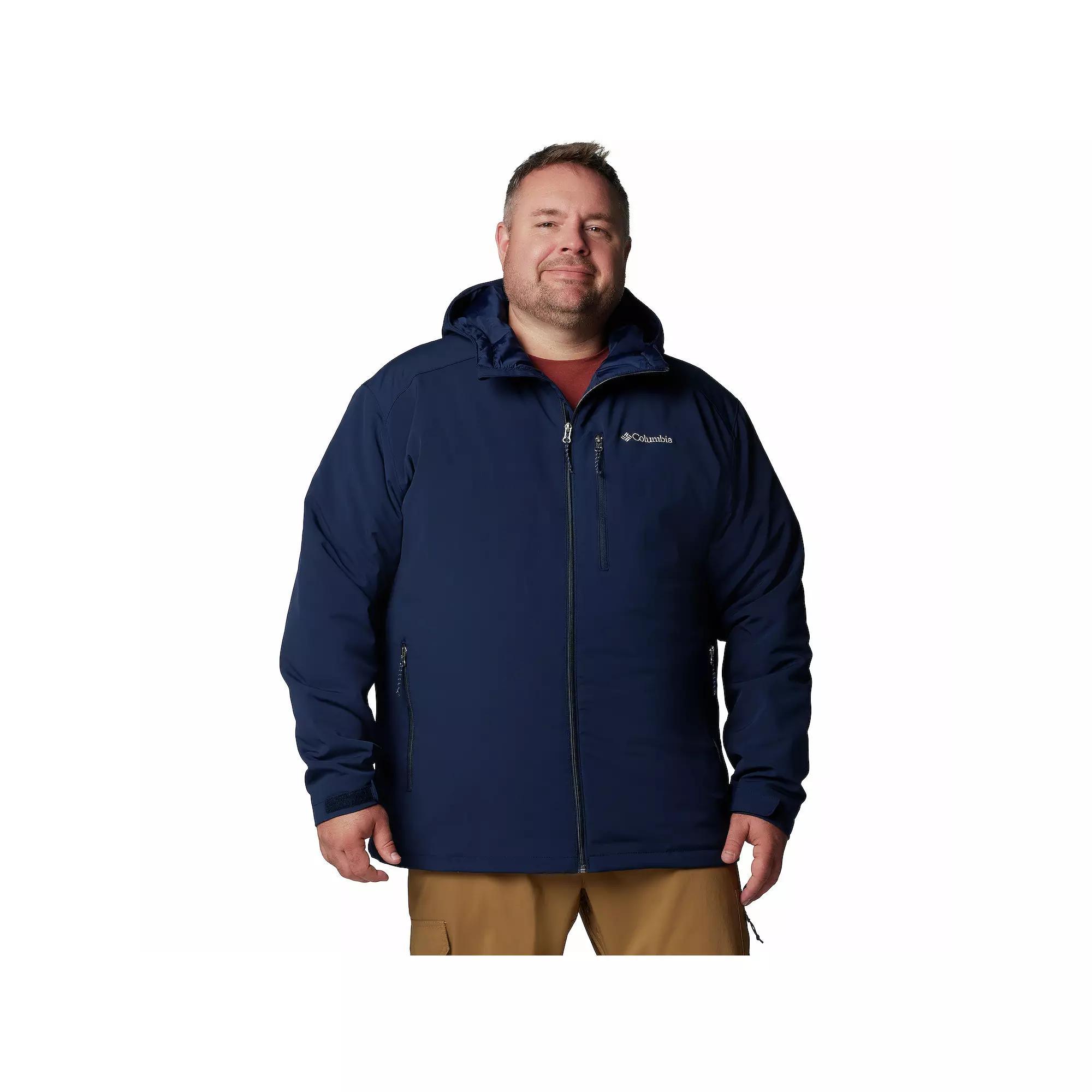 Big & Tall Columbia Gate Racer™ II Midweight Hooded Soft Shell Jacket, Men's, Size: 4XB, Black Product Image