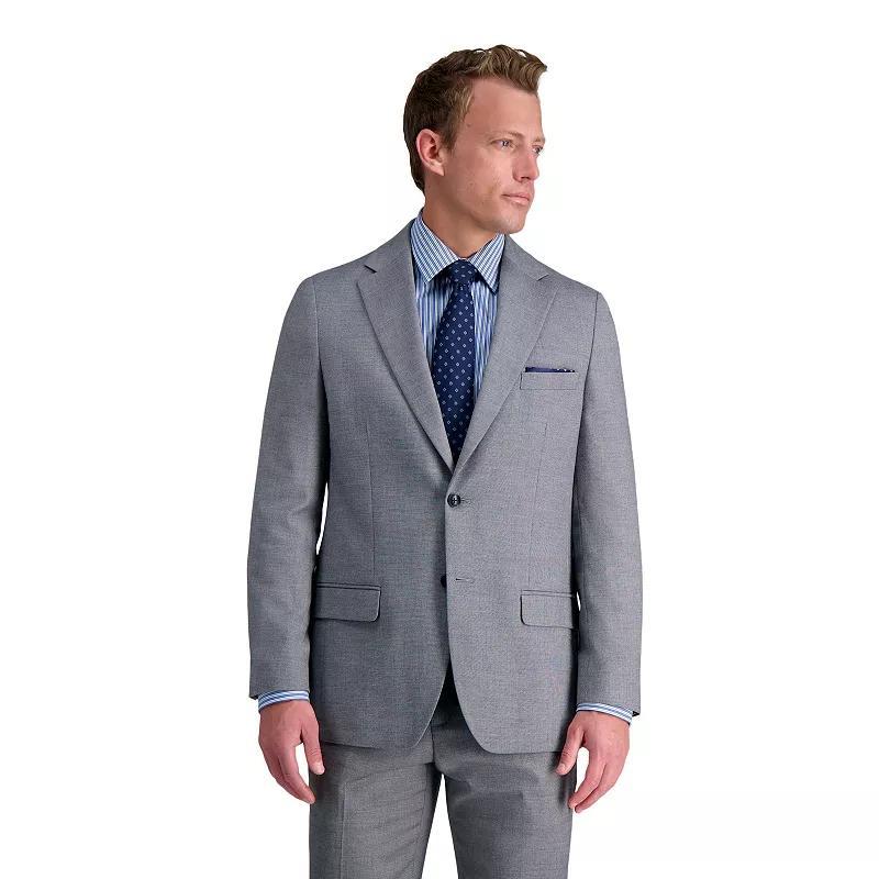 Men's J.M. Haggar™ Tailored Fit Micro Dobby Suit Separate Jacket, Size: 48 LONG, Gray Product Image
