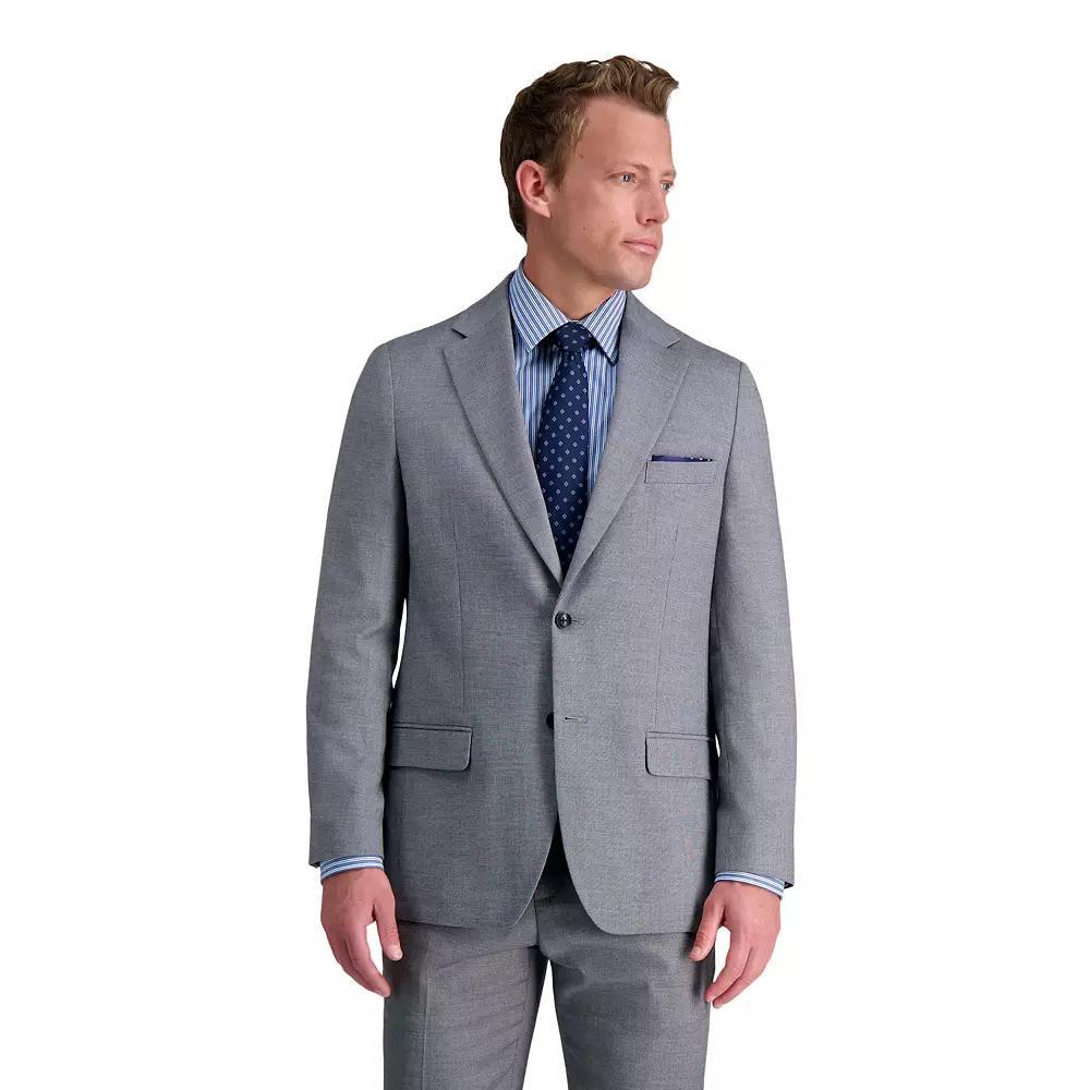 Men's J.M. Haggar™ Tailored Fit Micro Dobby Suit Separate Jacket, Size: 48 LONG, Gray Product Image