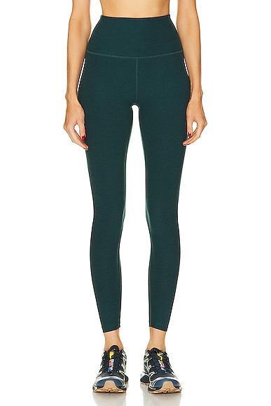 Beyond Yoga Spacedye Caught In The Midi High-Waisted Legging (Warm Clay Heather) Women's Casual Pants Product Image