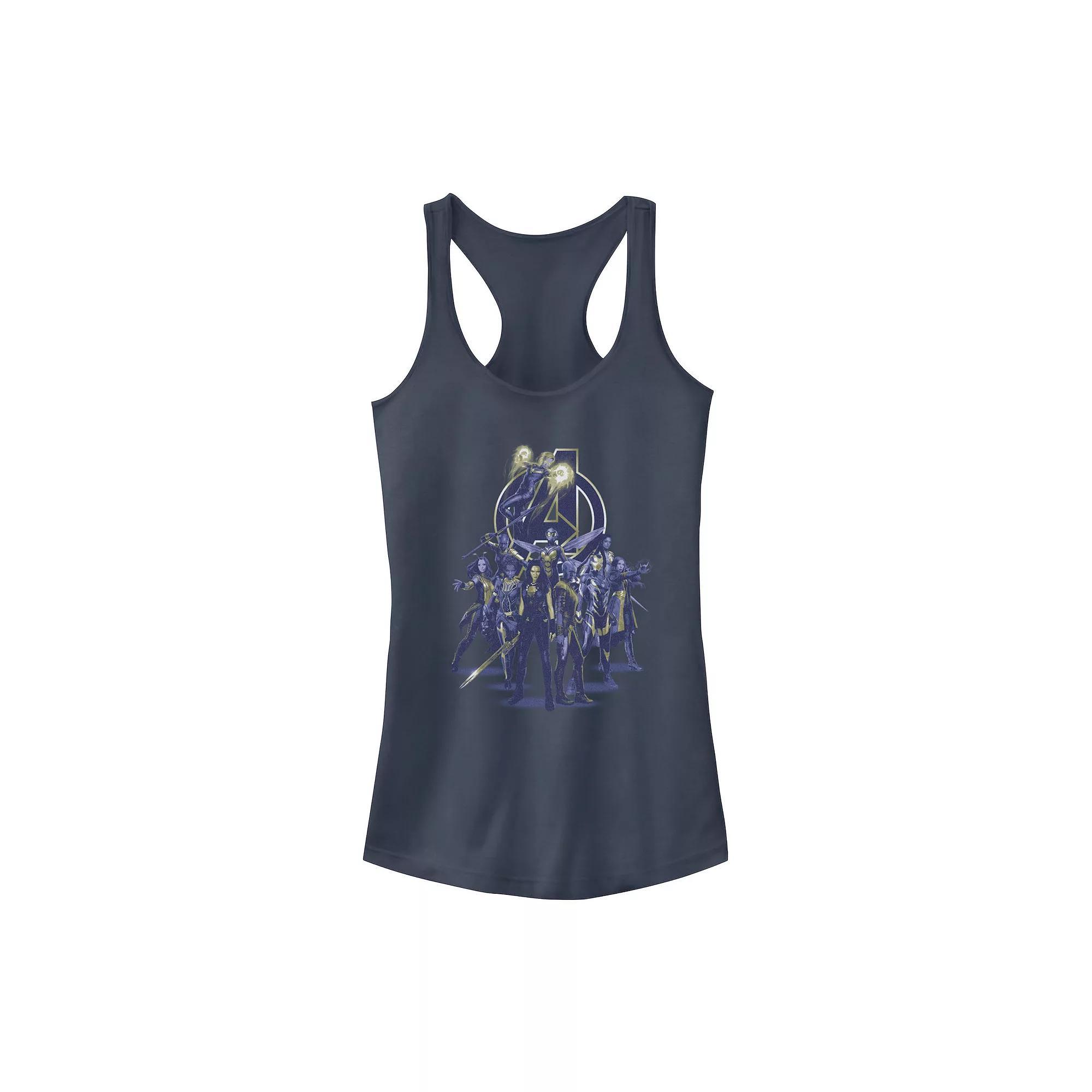 Juniors' Marvel Blue Hue Women Avengers Logo Tank Top, Girl's, Size: XXL Product Image