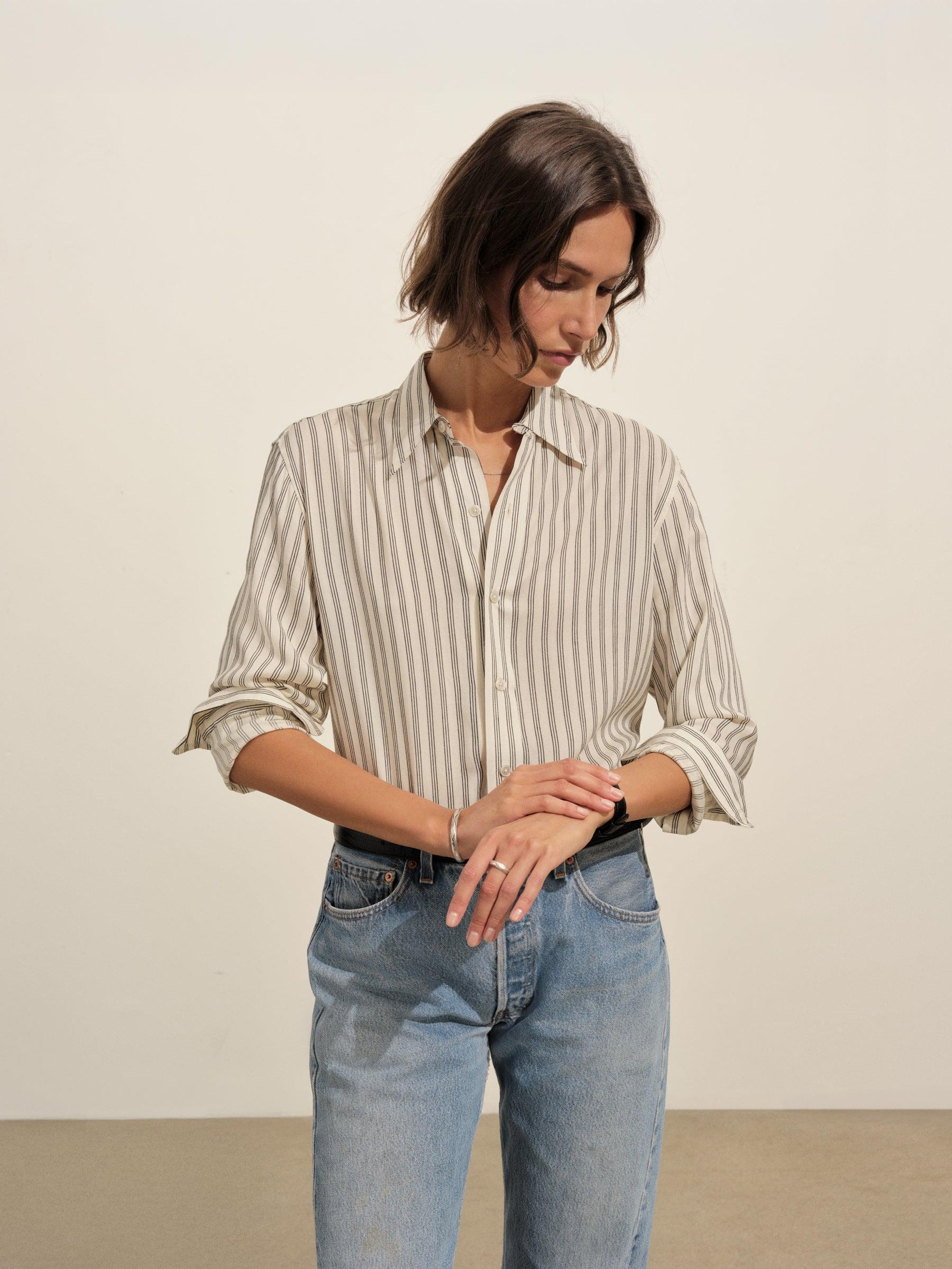 Highland Stripe Poet Shirt Product Image