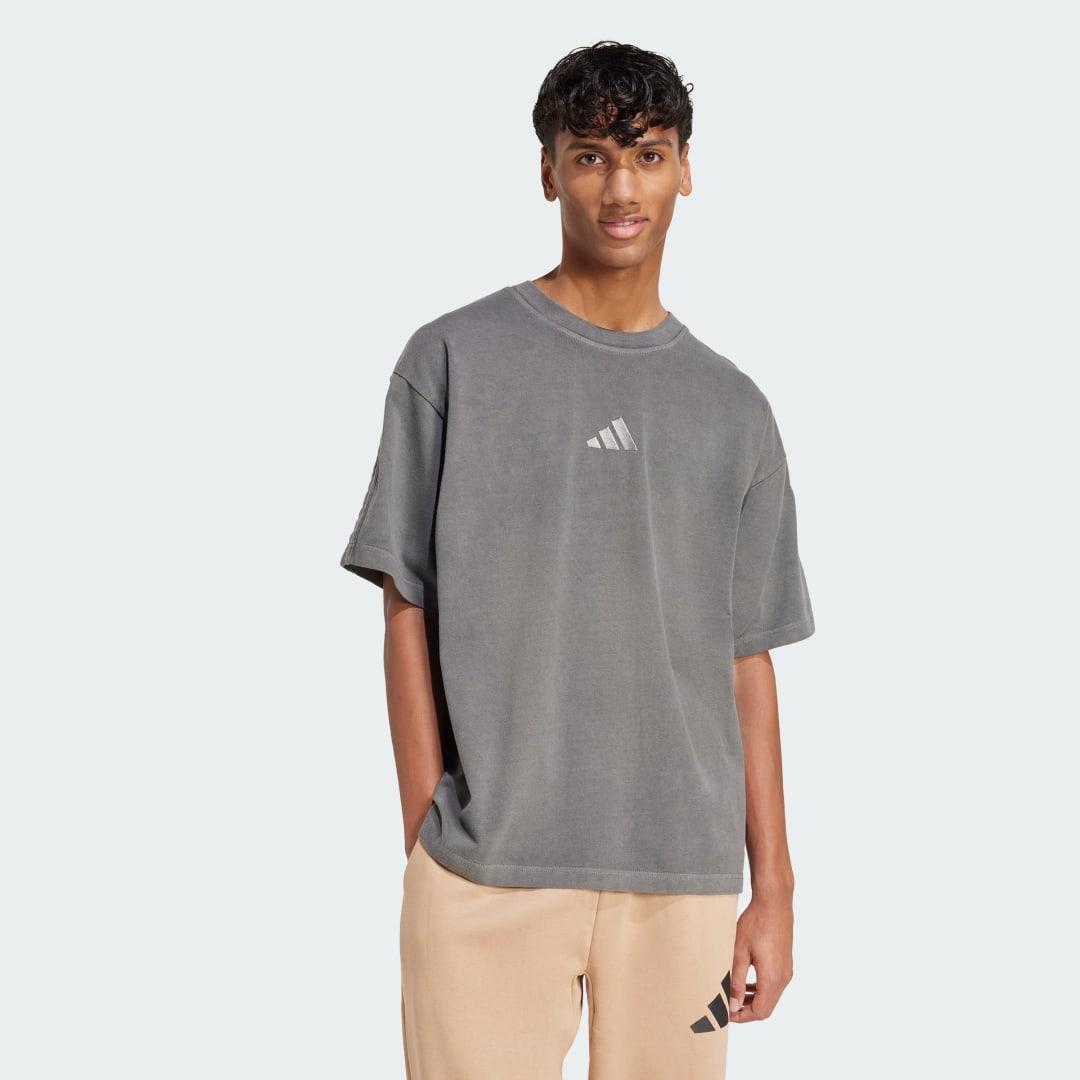 adidas ALL SZN Washed Tee Black L Mens Product Image