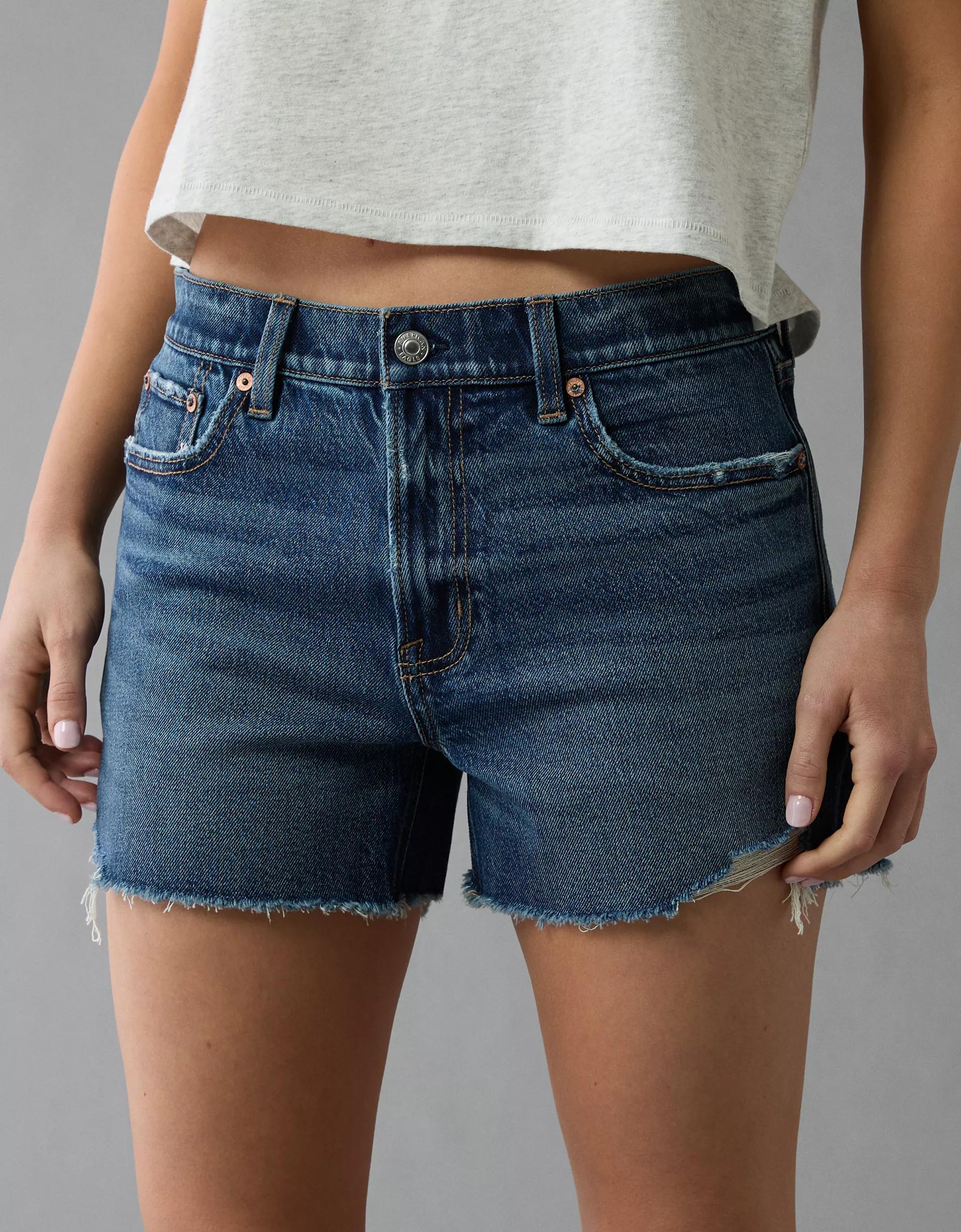 AE Stretch Low-Rise Ex-Boyfriend Denim Short Product Image
