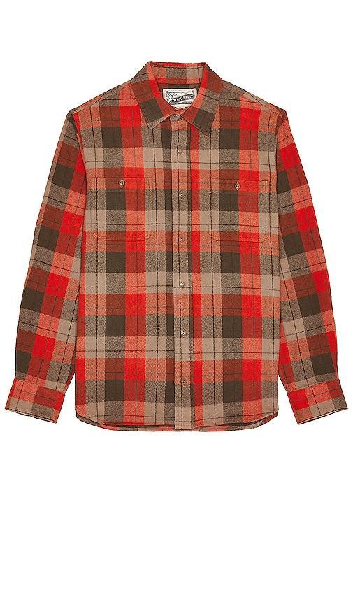 Plaid Cotton Flannel Shirt Product Image