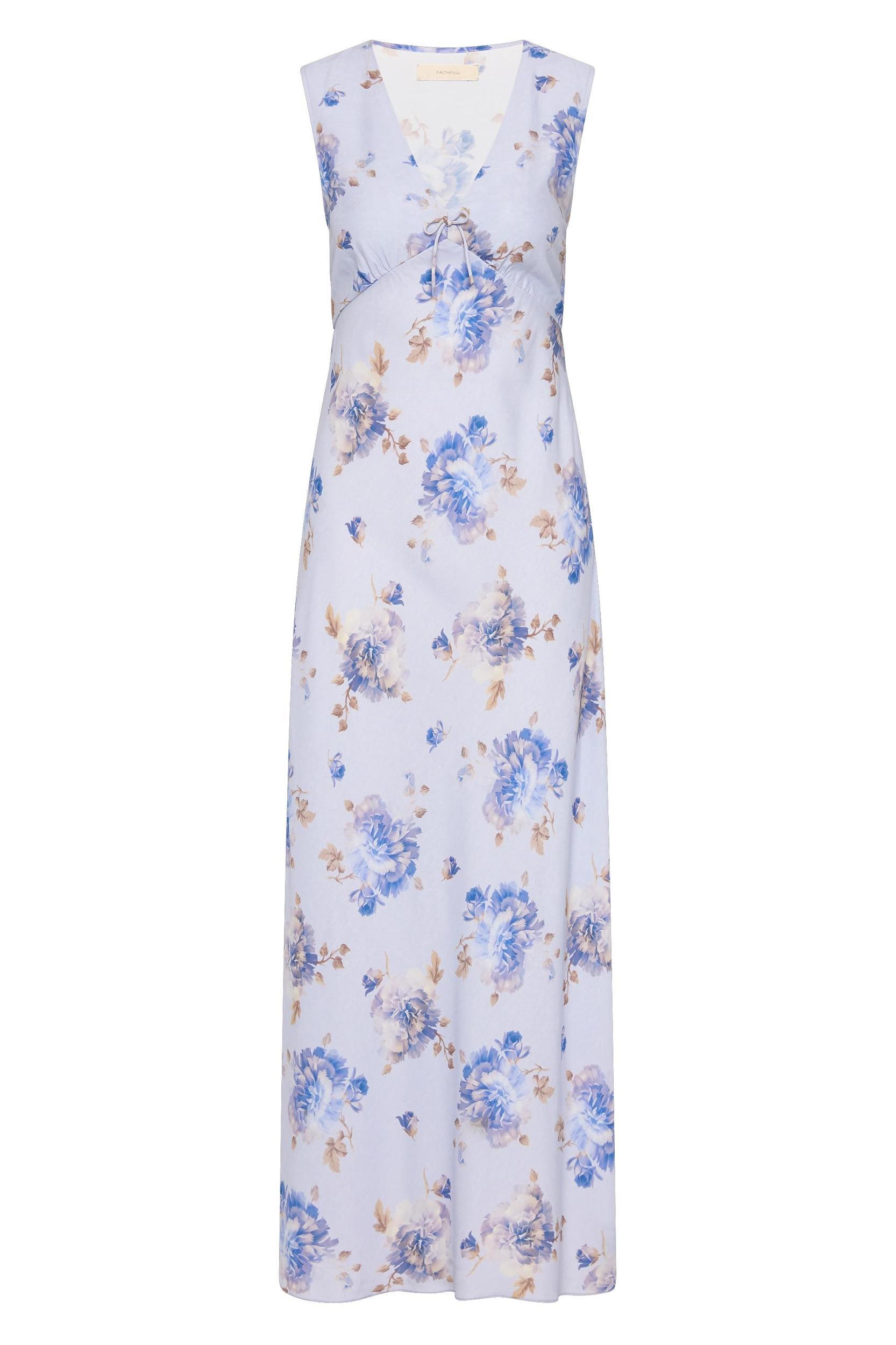 Josephine Maxi Dress Leona Floral Lilac Product Image