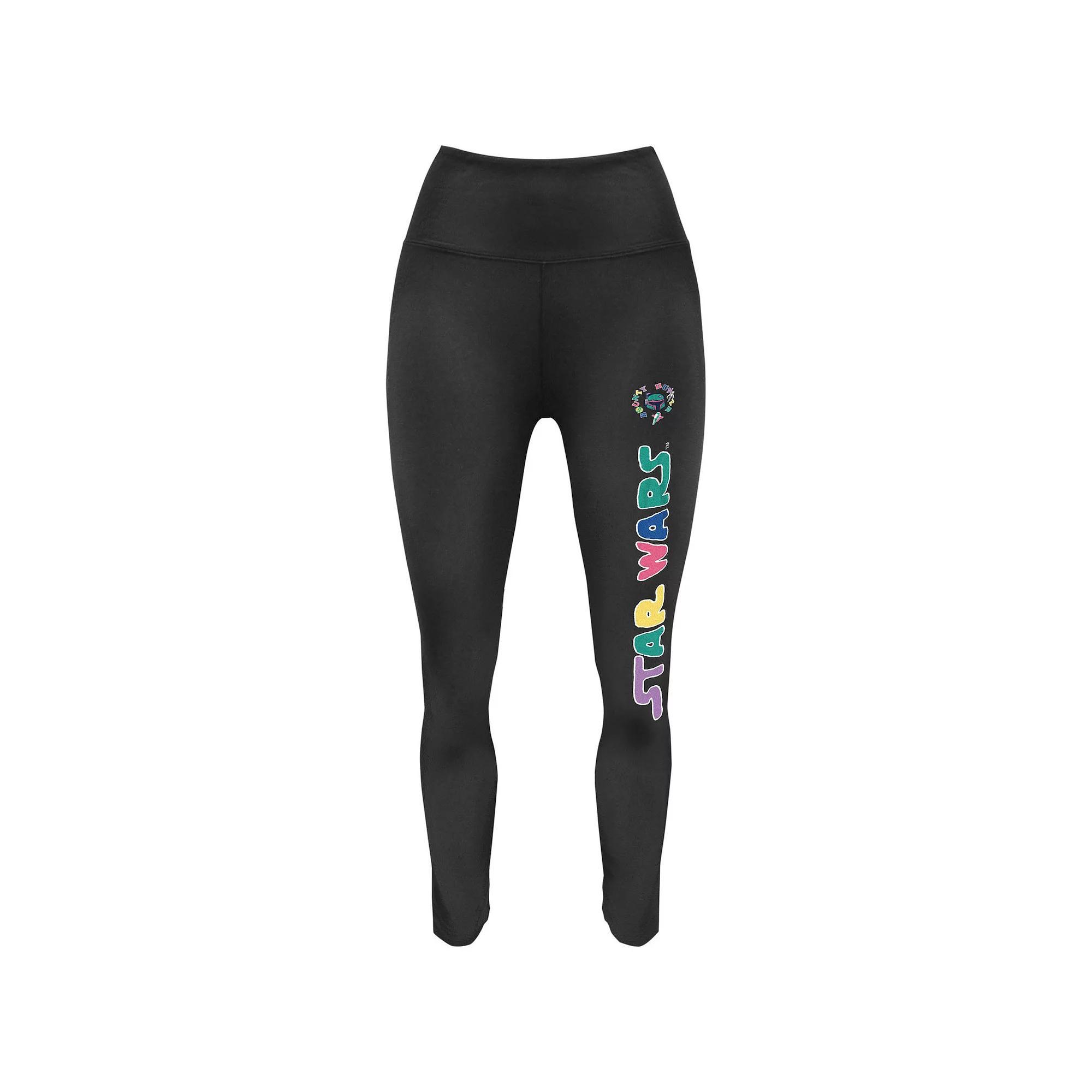 Women's Star Wars Cute Bounty Hunter Graphic Leggings, Size: XXL, Black Product Image