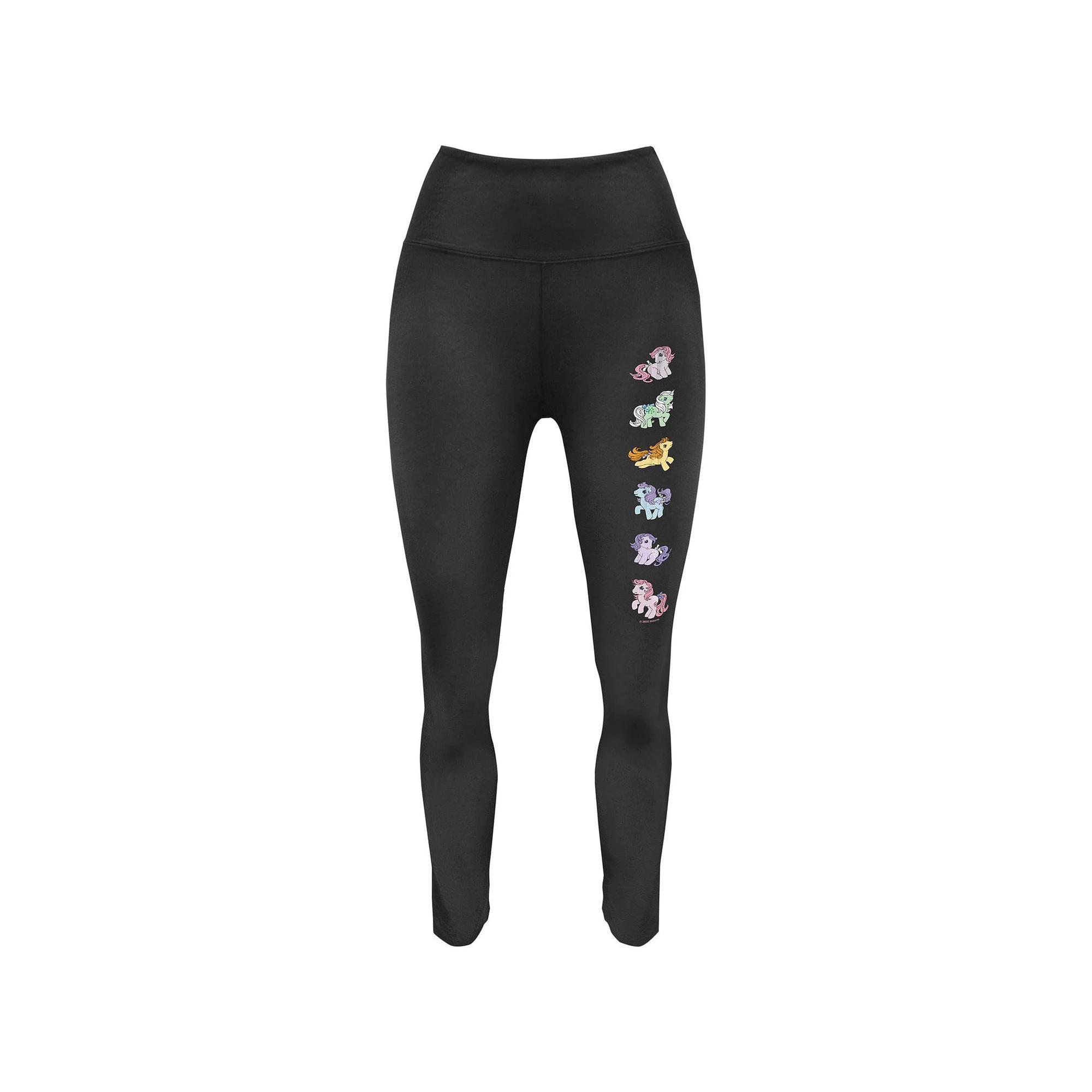 Women's My Little Pony Lineup Graphic Leggings, Size: XXL, Black Product Image