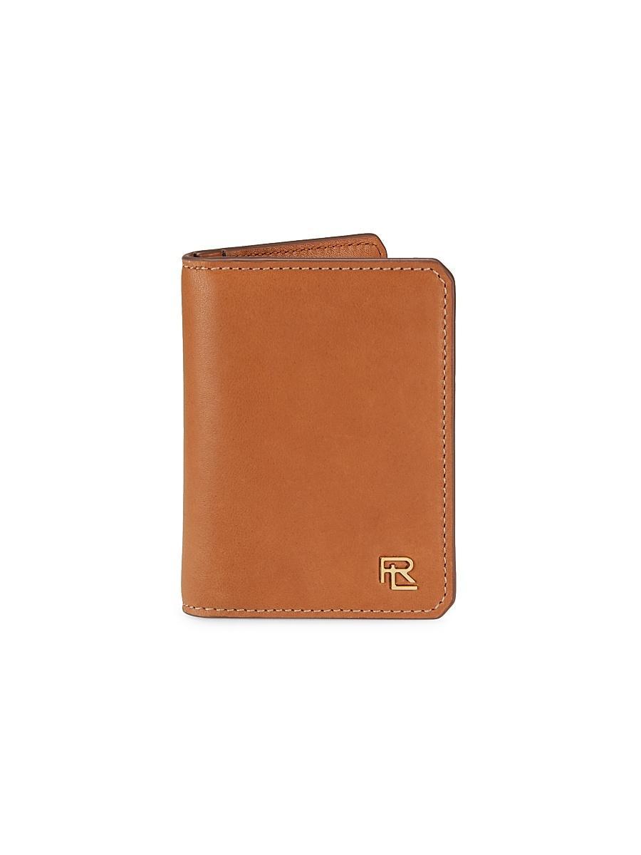 Mens Stacked RL Leather Bifold Wallet Product Image