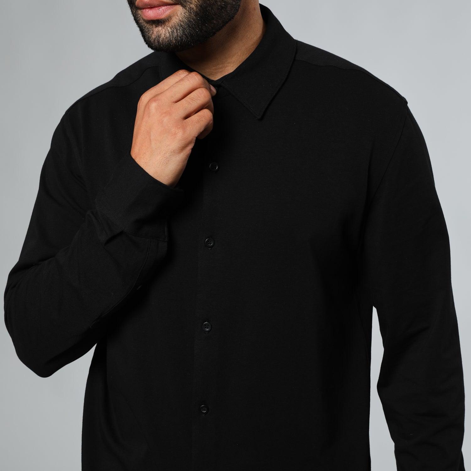 Navy Short Sleeve Knit Shirt Product Image