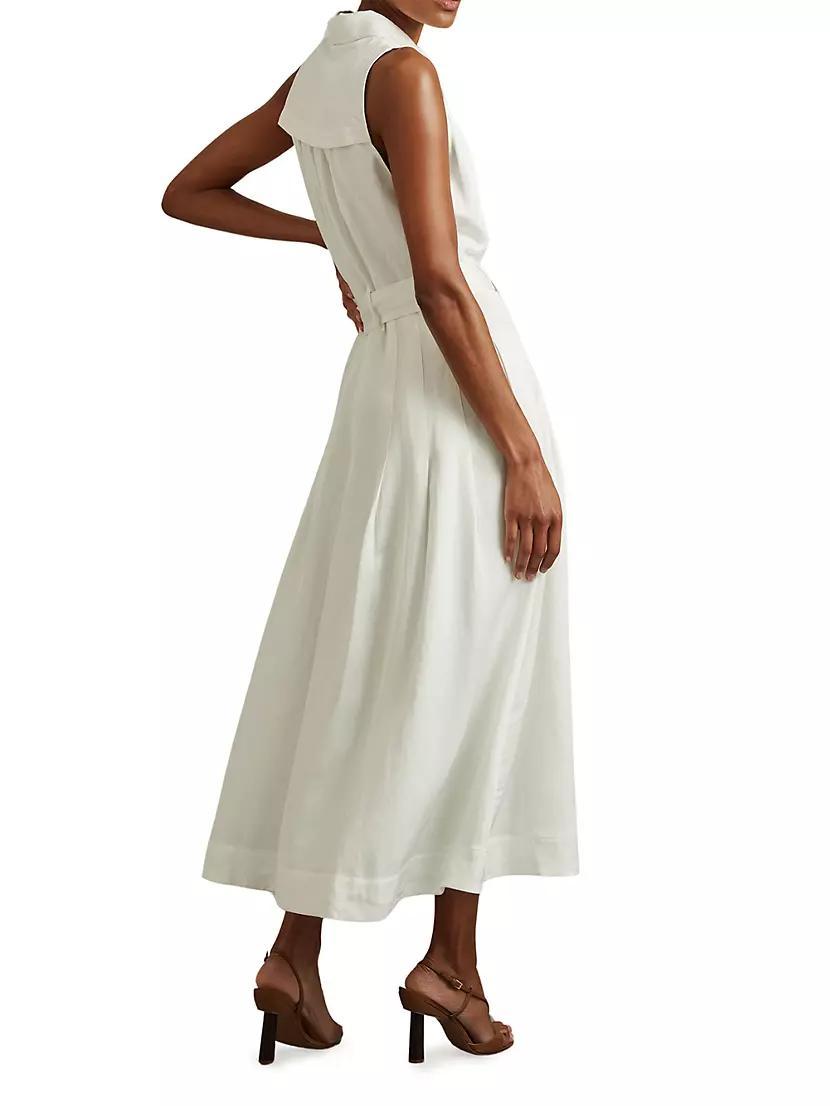 Heidi Linen-Blend Sleeveless Shirtdress Product Image