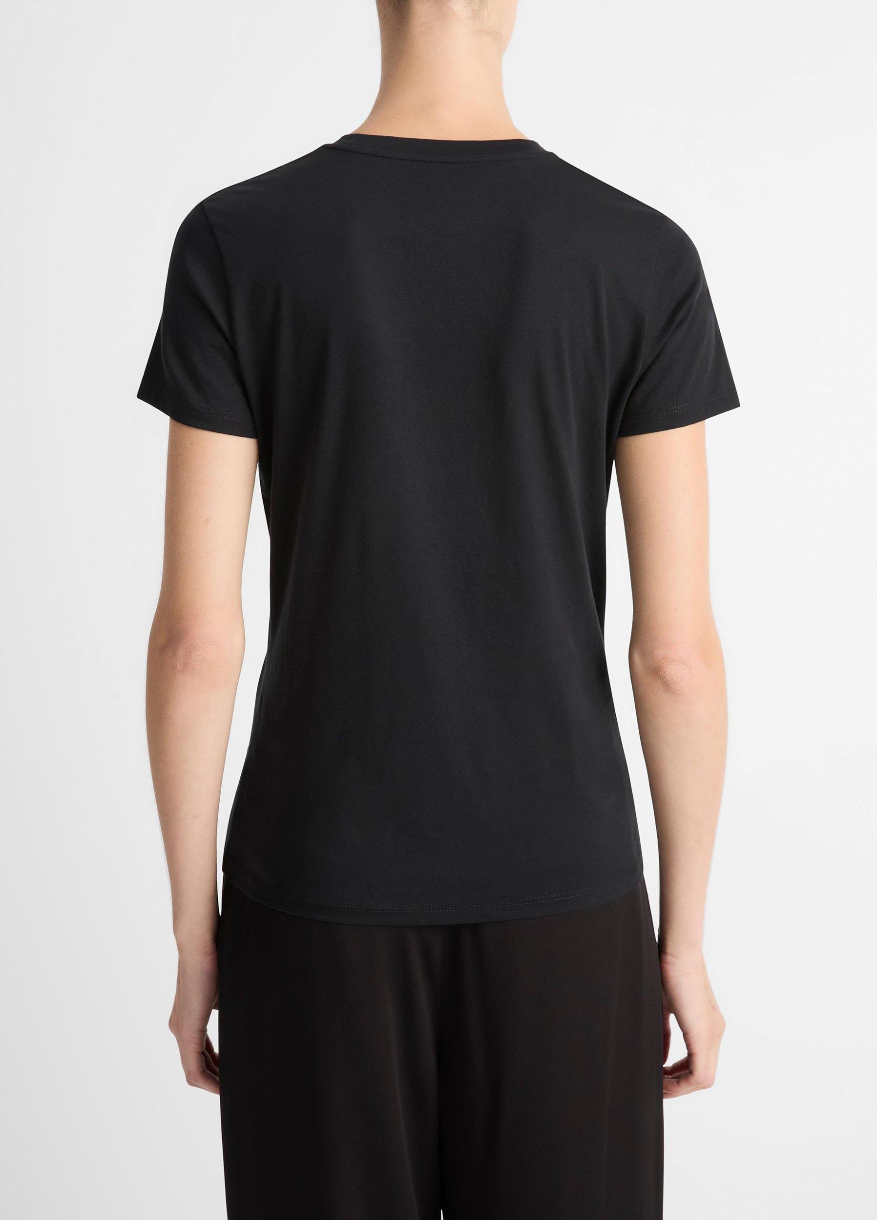 Womens Essential Pima Cotton Crew Neck T-Shirt Vince Product Image