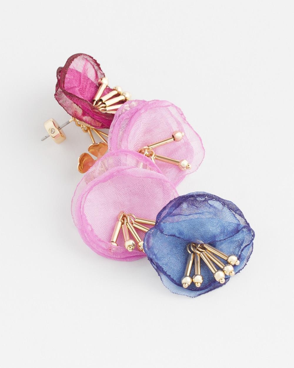 No Droop™ Multi Floral Drop Earrings Product Image
