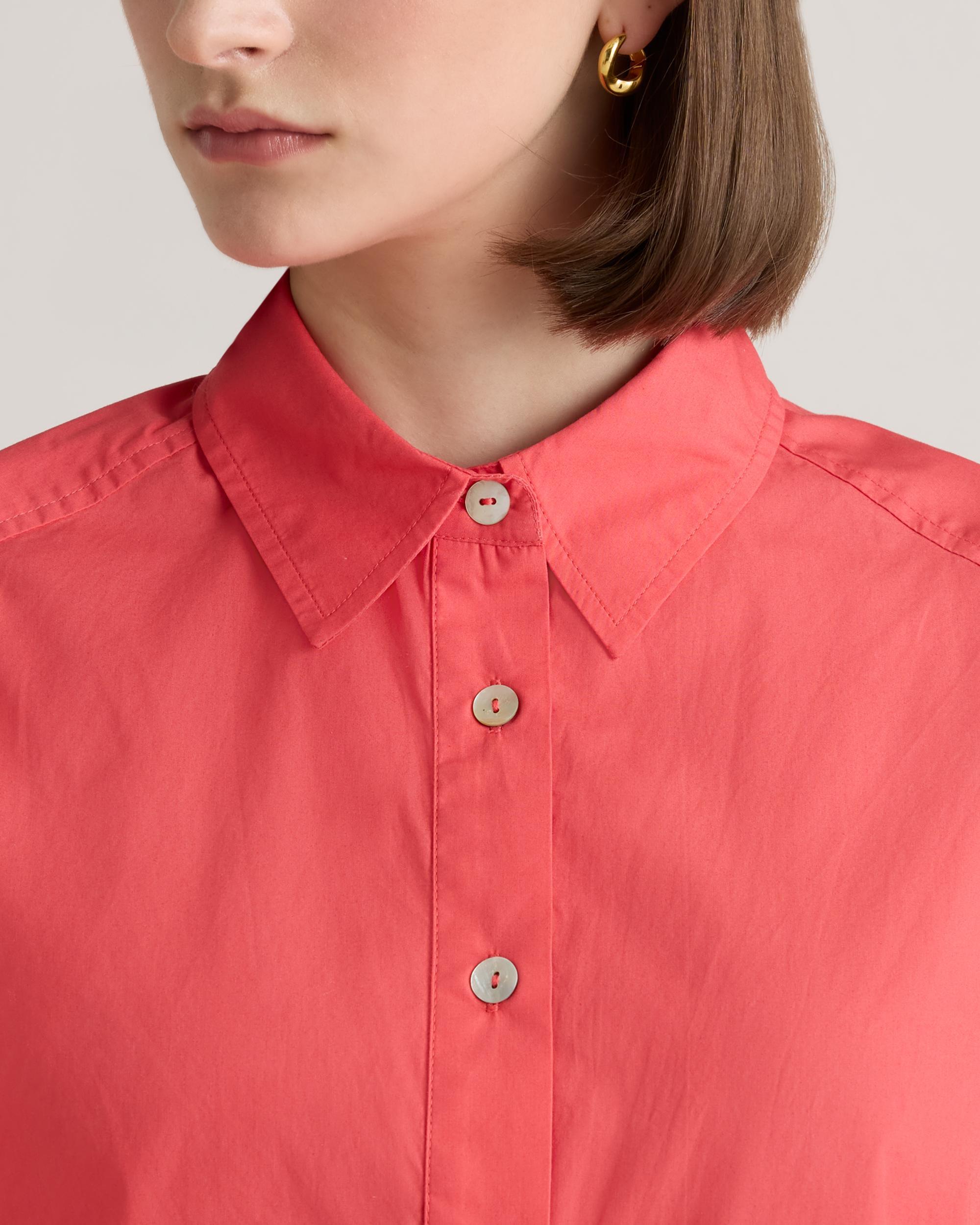 100% Organic Cotton Drop Waist Shirt Dress Product Image