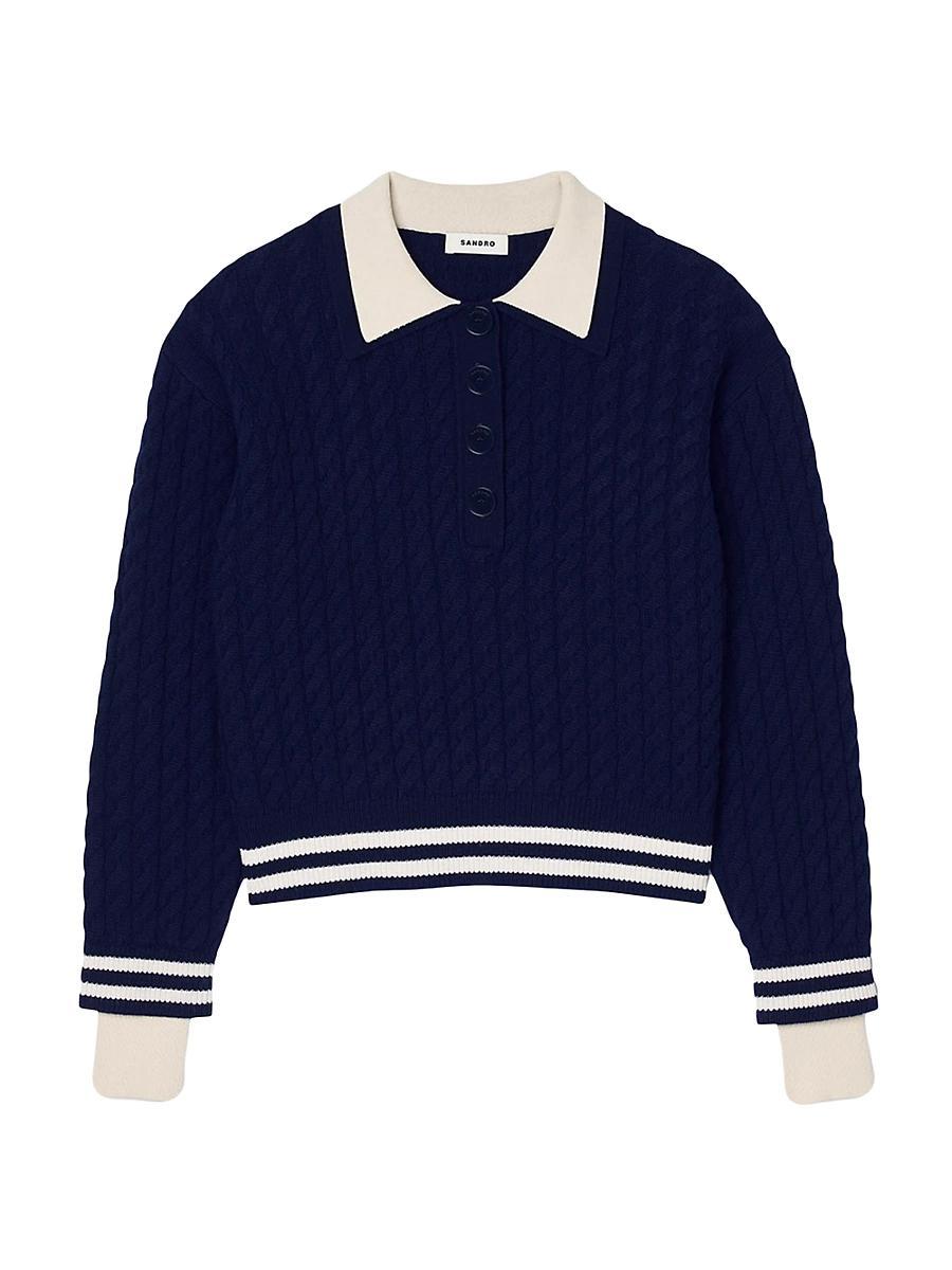Womens Cable Knit Jumper Product Image